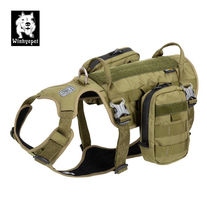 Whinhyepet Military Harness Army Green M - Harrogates