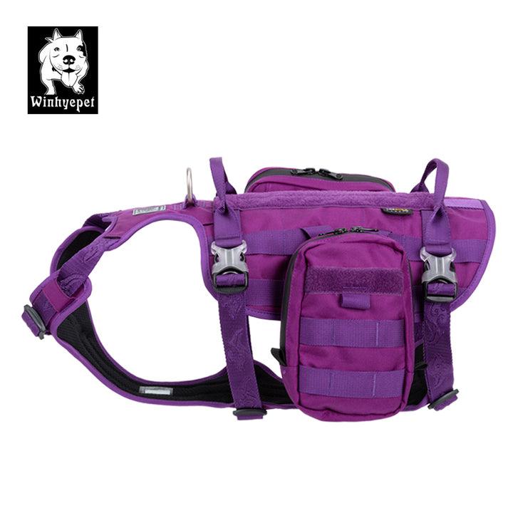 Whinhyepet Military Harness Purple M - Harrogates