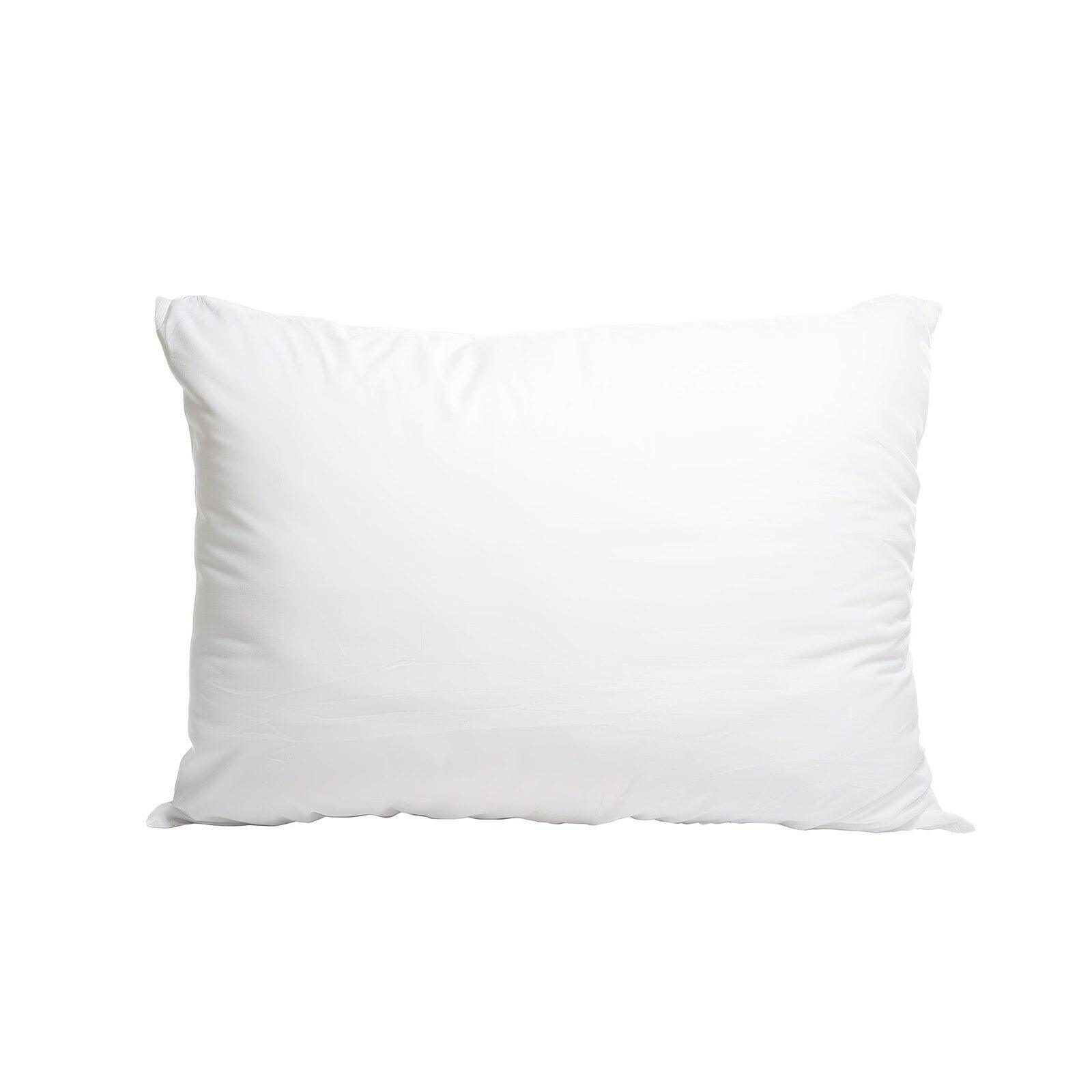 100 Percent Cotton Pillow Cover with 800g Poly Fill, Hypoallergenic, Antibacterial, and Cooling Technology 2 PK - Harrogates