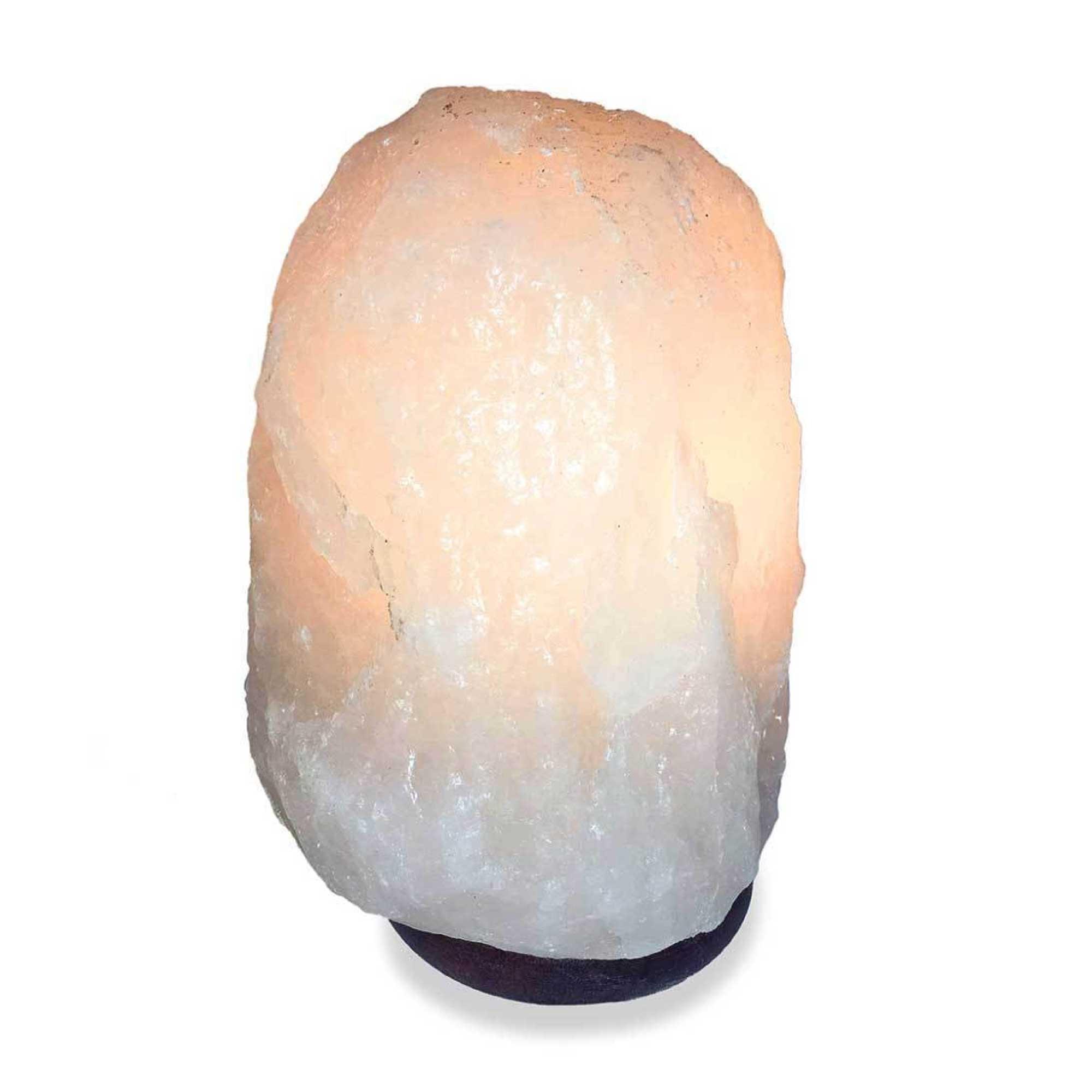12V 12W 2-3Kg Himalayan White Salt Lamp Crystal Rock Natural Shape Unique Lamps - Harrogates