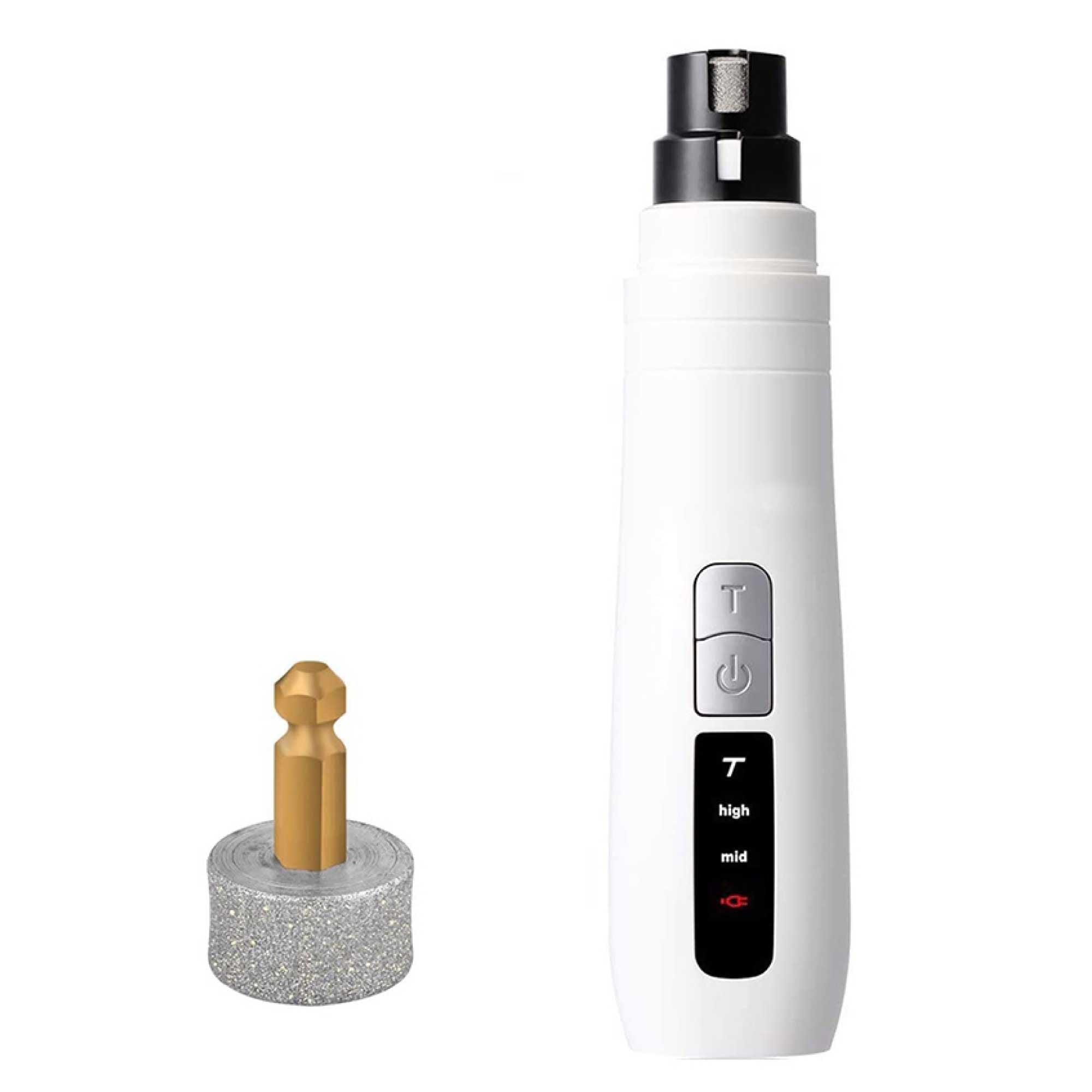 Pet Nail Grinder Dog Cat Electric Trimmer Turbo USB Rechargeable Claw Filer N9 - Harrogates