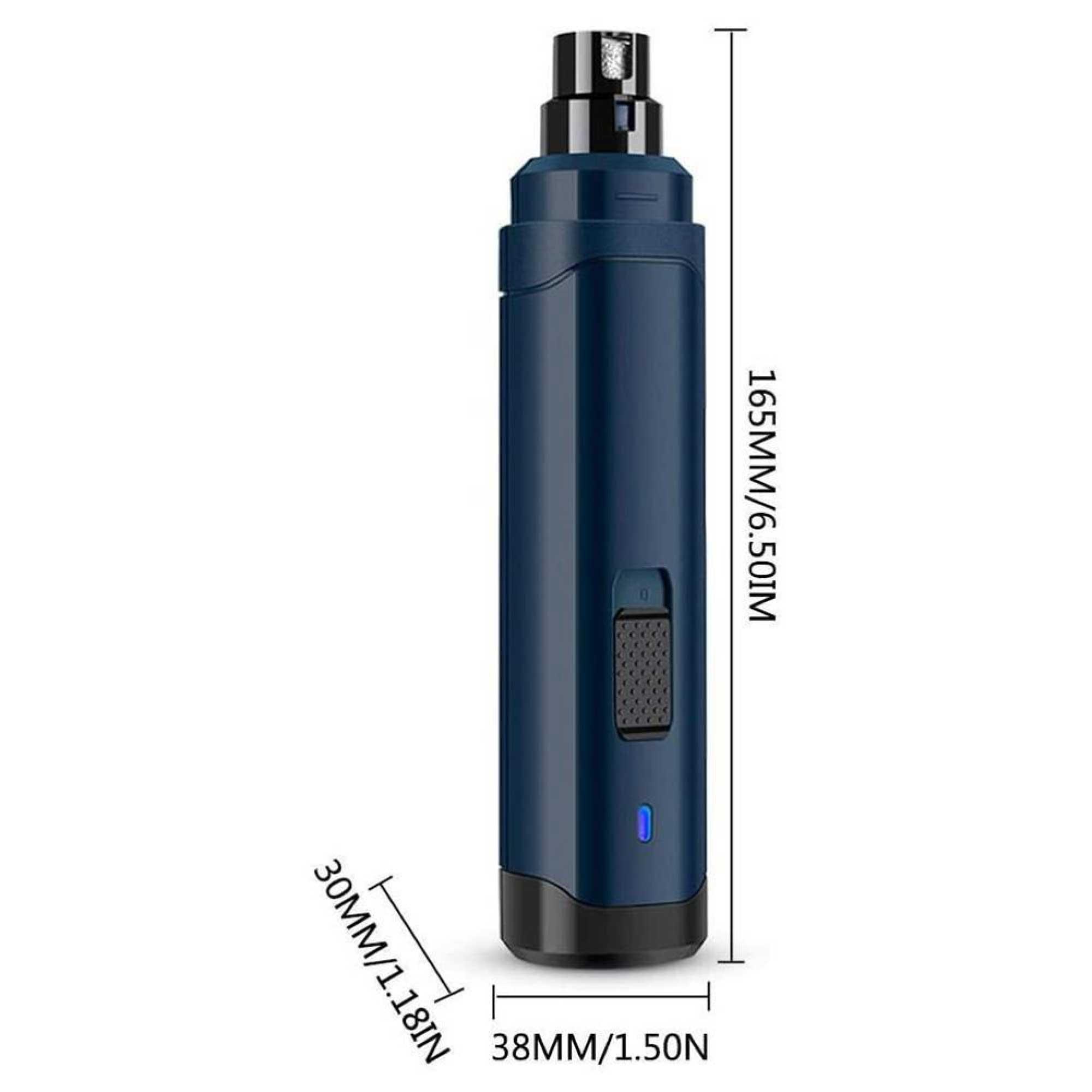 LED Light Pet Nail Grinder Dog Cat Electric Trimmer 2 Speed Rechargeable Filer - Harrogates