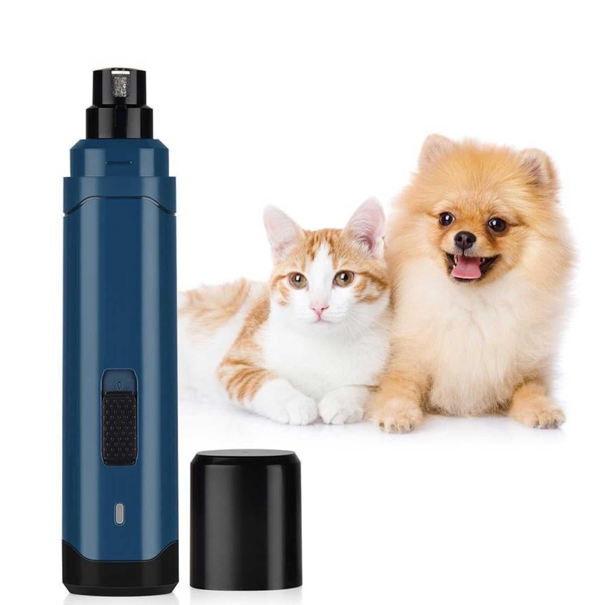 LED Light Pet Nail Grinder Dog Cat Electric Trimmer 2 Speed Rechargeable Filer - Harrogates