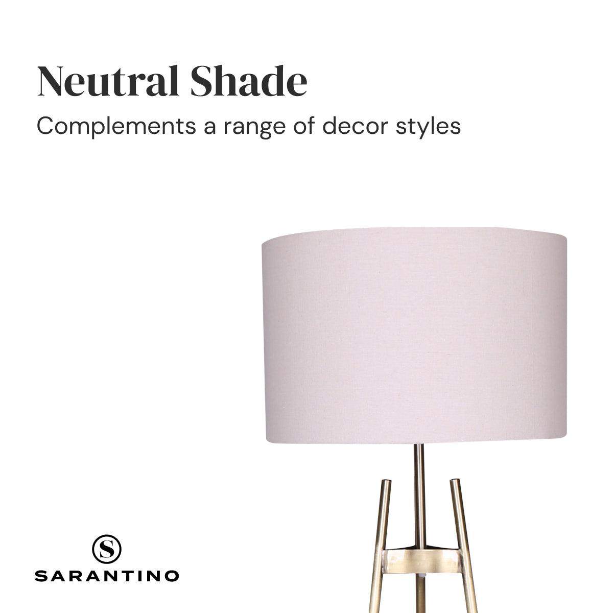 Sarantino Metal Tripod Electric Floor Lamp Gradient Finish - Harrogates