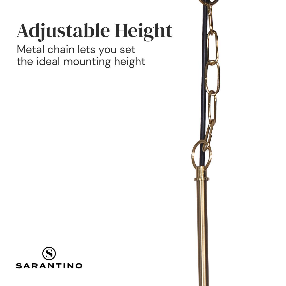 Sarantino Black and Gold Pendant Light - Harrogates