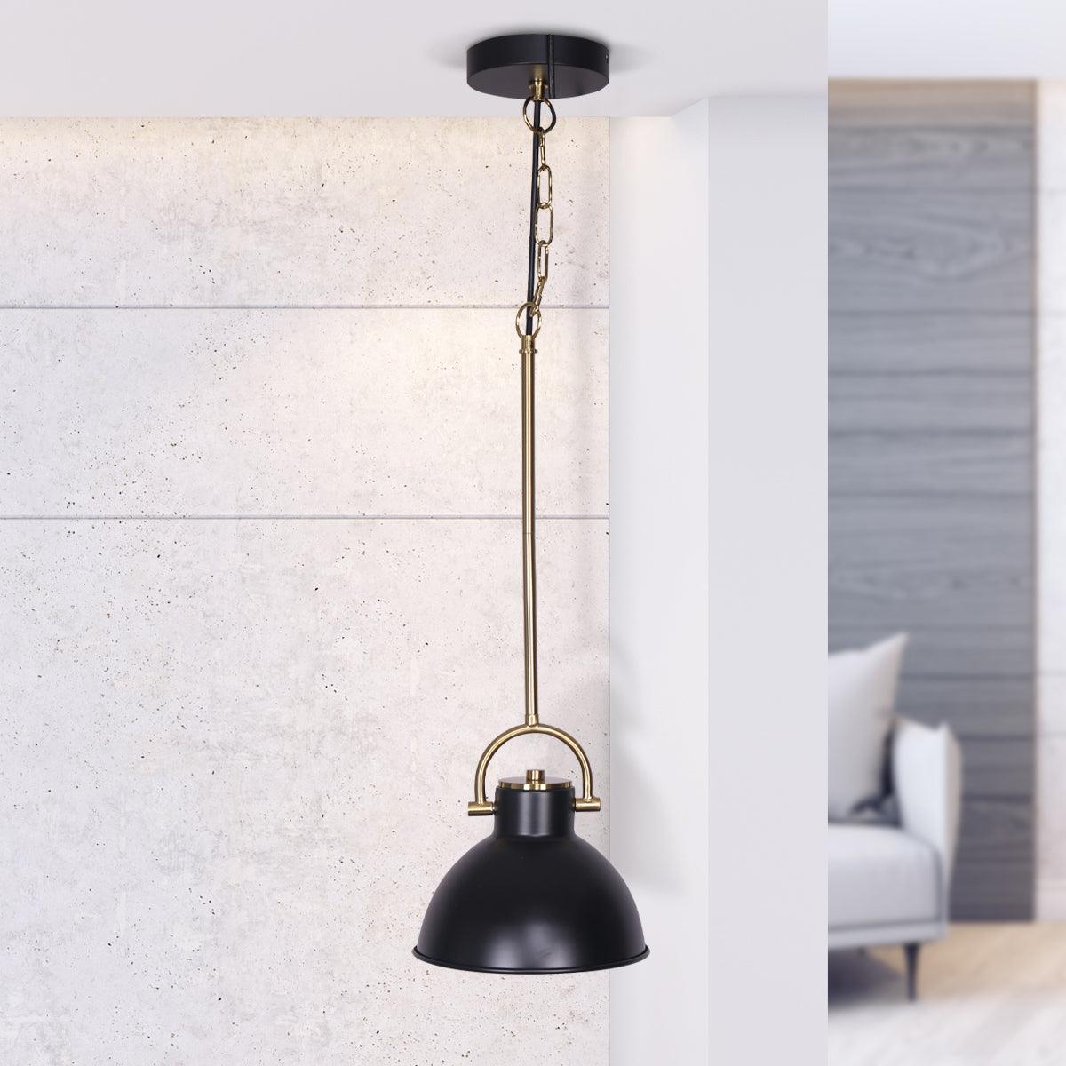 Sarantino Black and Gold Pendant Light - Harrogates