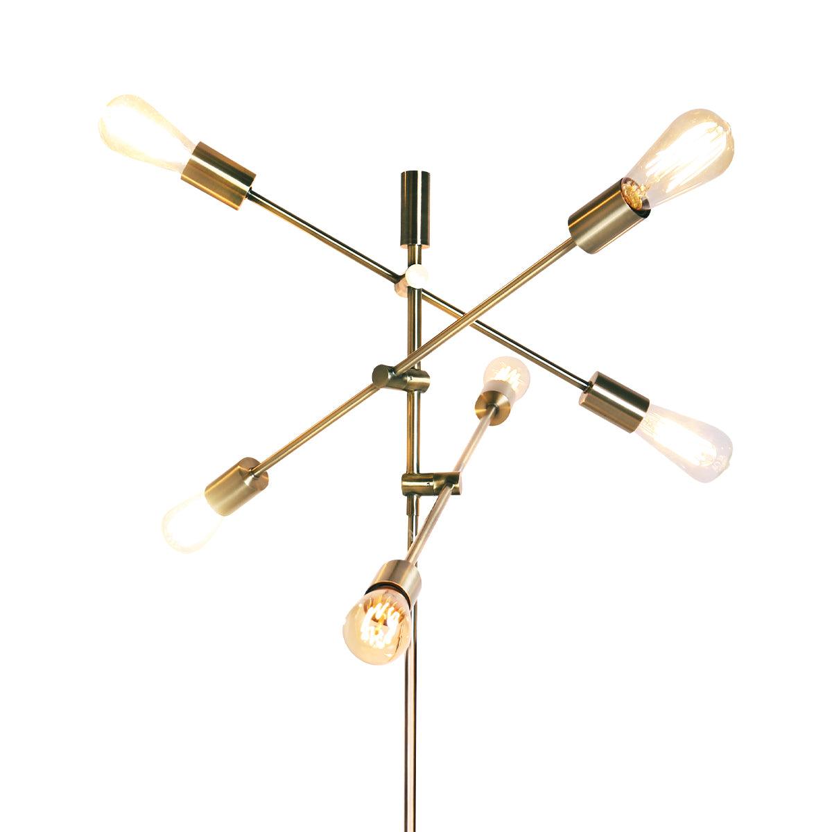 Sarantino 6-Light Metal Sputnik Floor Lamp - Harrogates