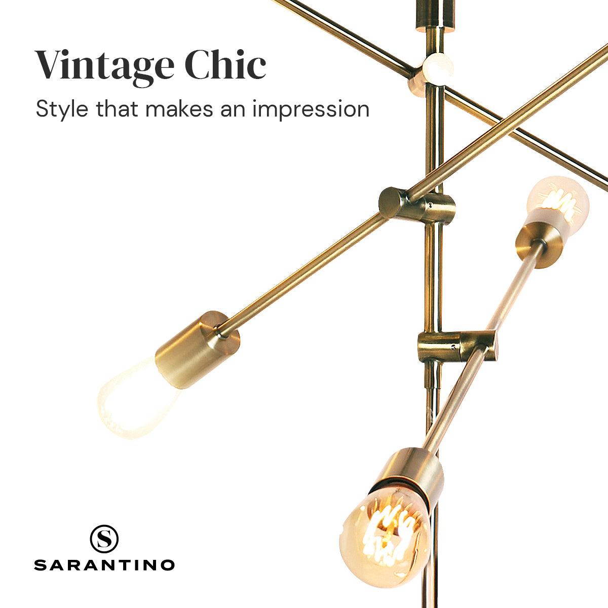 Sarantino 6-Light Metal Sputnik Floor Lamp - Harrogates