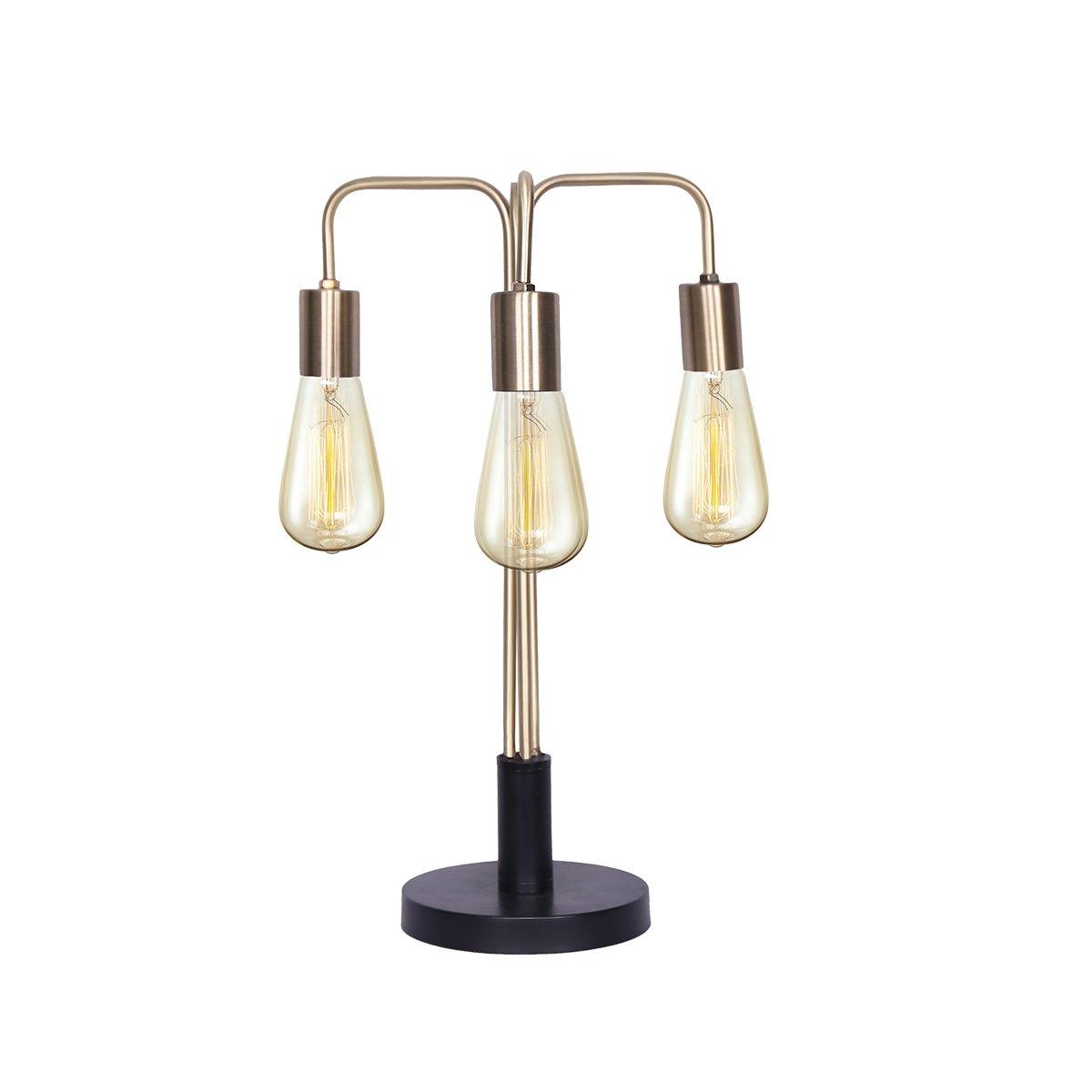 Sarantino Exposed Bulb Industrial Table Lamp - Harrogates