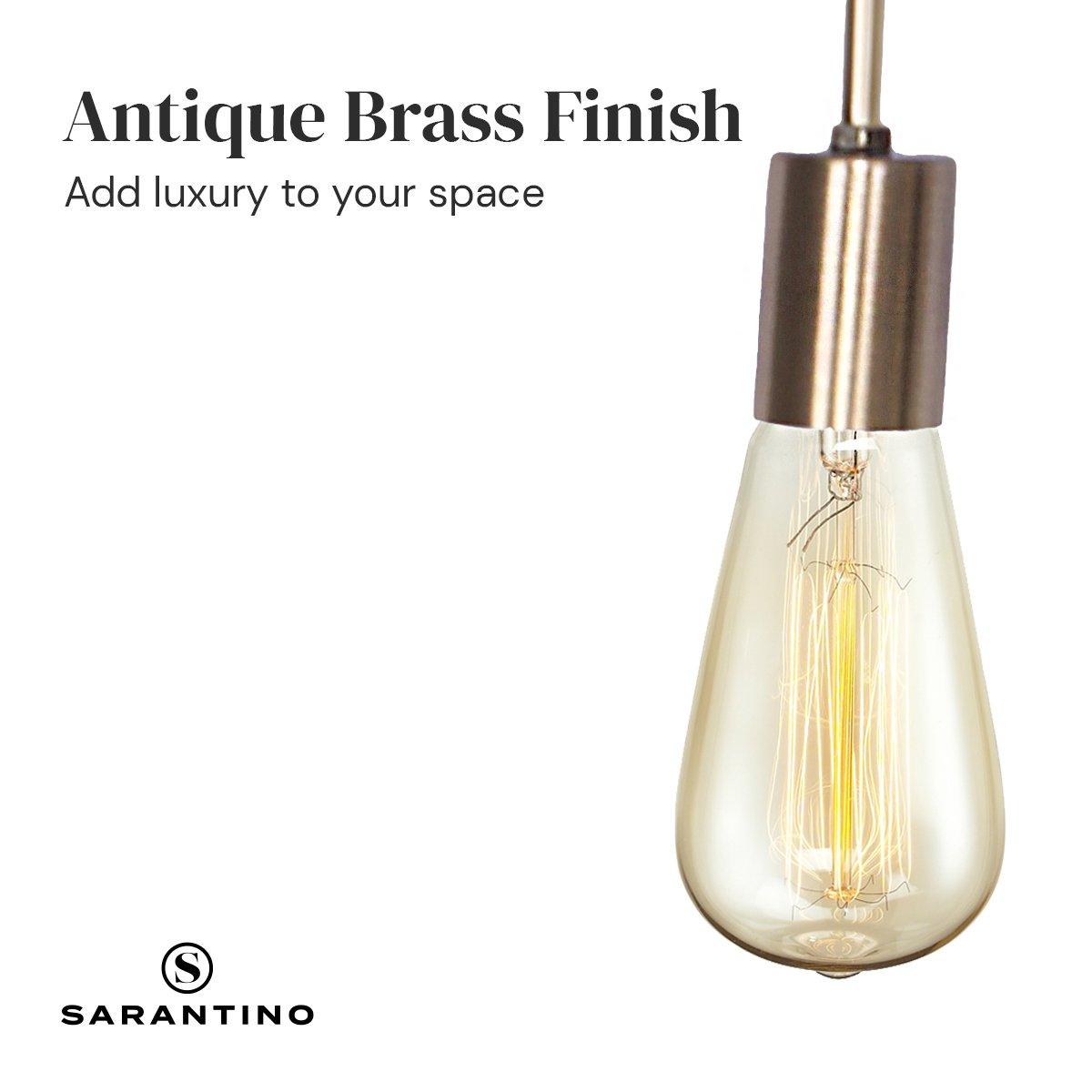 Sarantino Exposed Bulb Industrial Table Lamp - Harrogates