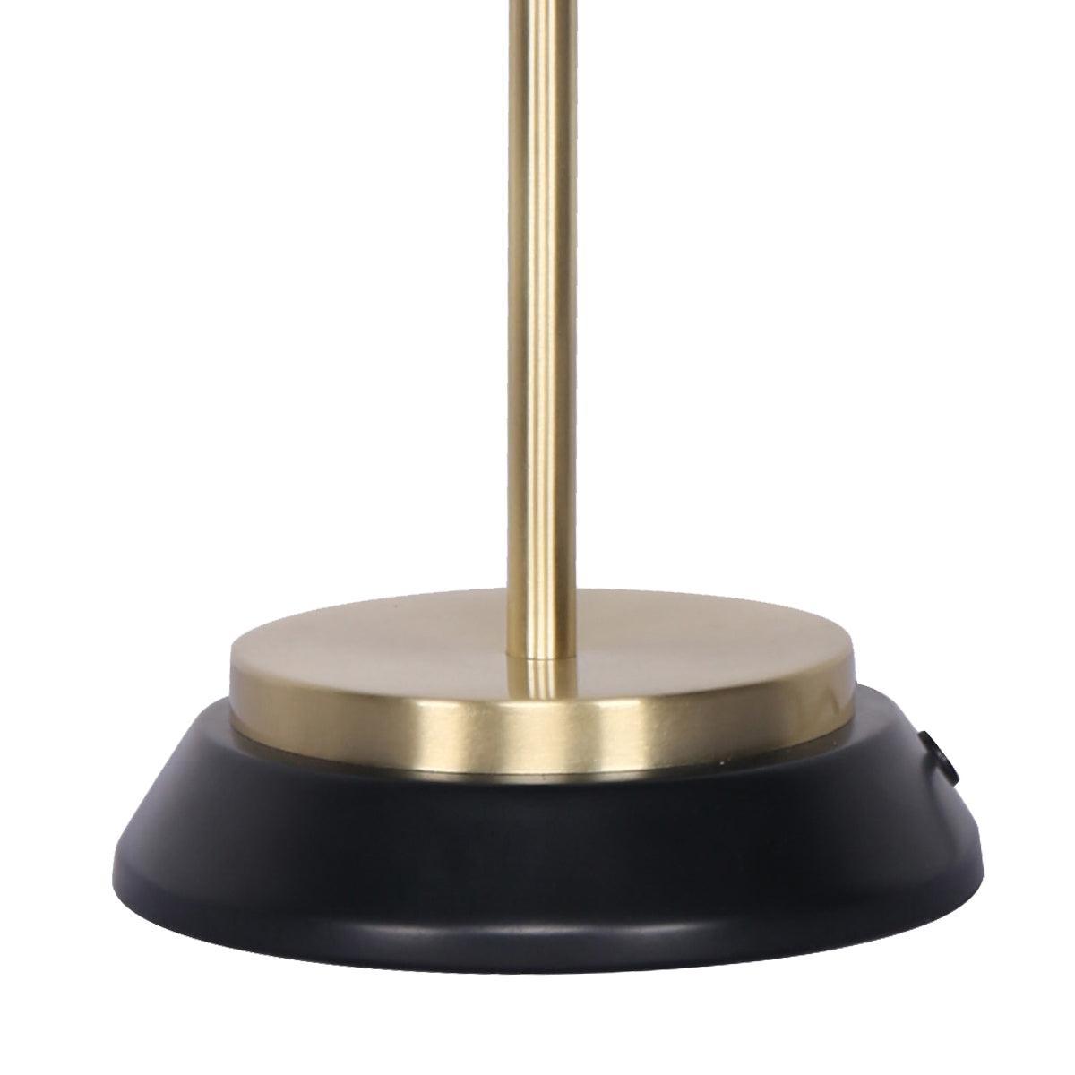 Sarantino Electric Reading Light Table Lamp Brass Finish - Black - Harrogates