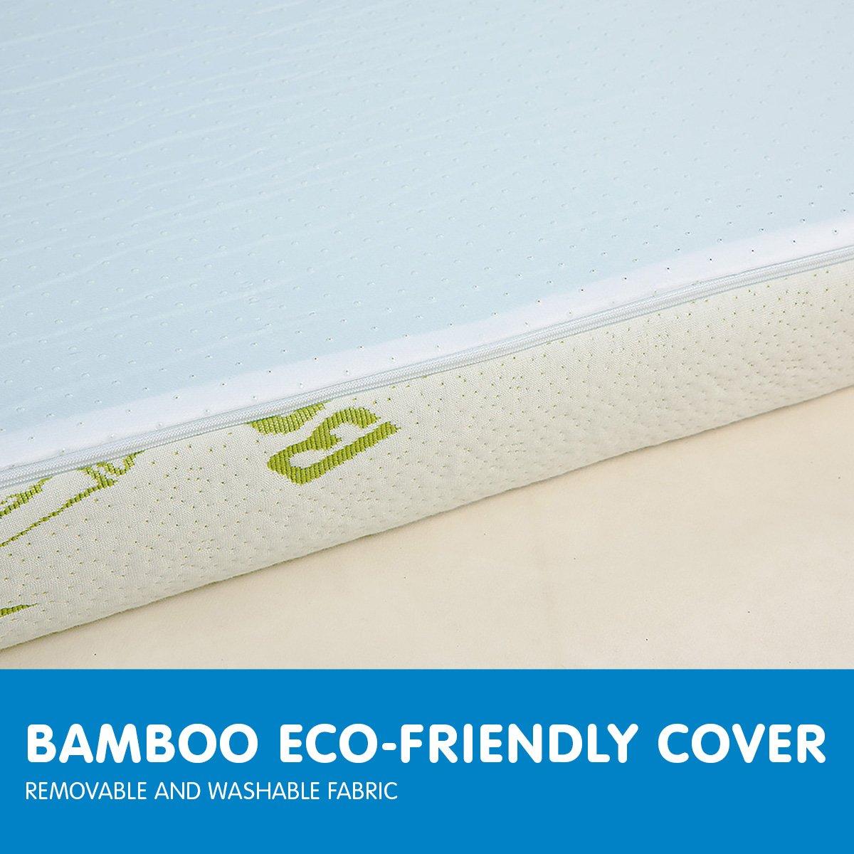 Laura Hill Cool Gel Memory Foam Mattress Topper Bamboo Fabric Cover Double - Harrogates