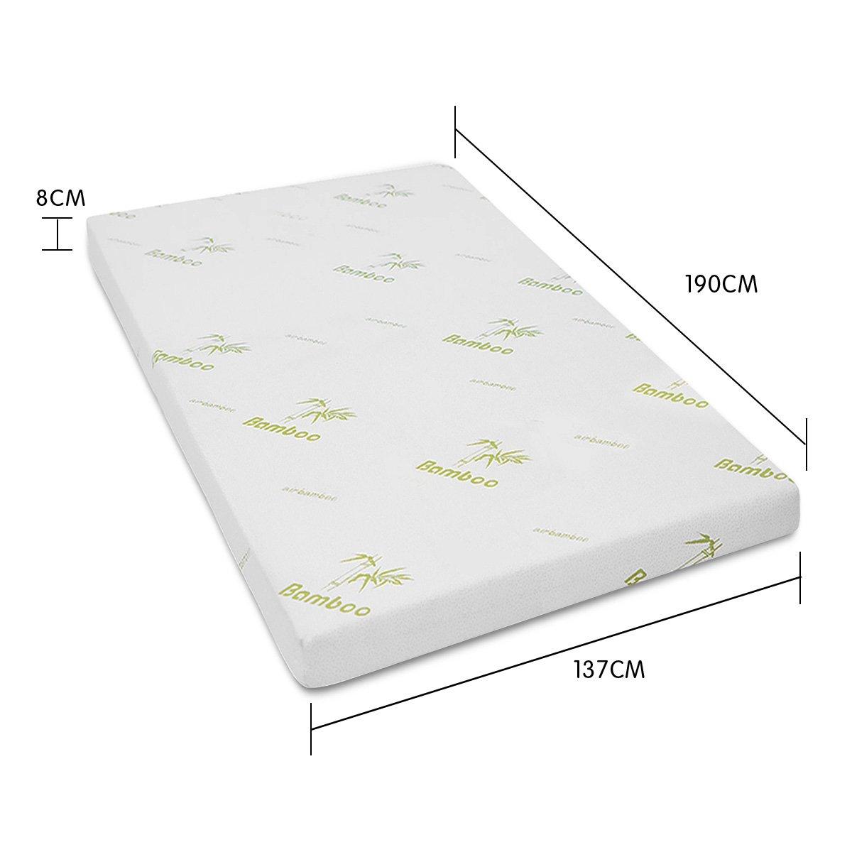 Laura Hill Cool Gel Memory Foam Mattress Topper Bamboo Fabric Cover Double - Harrogates