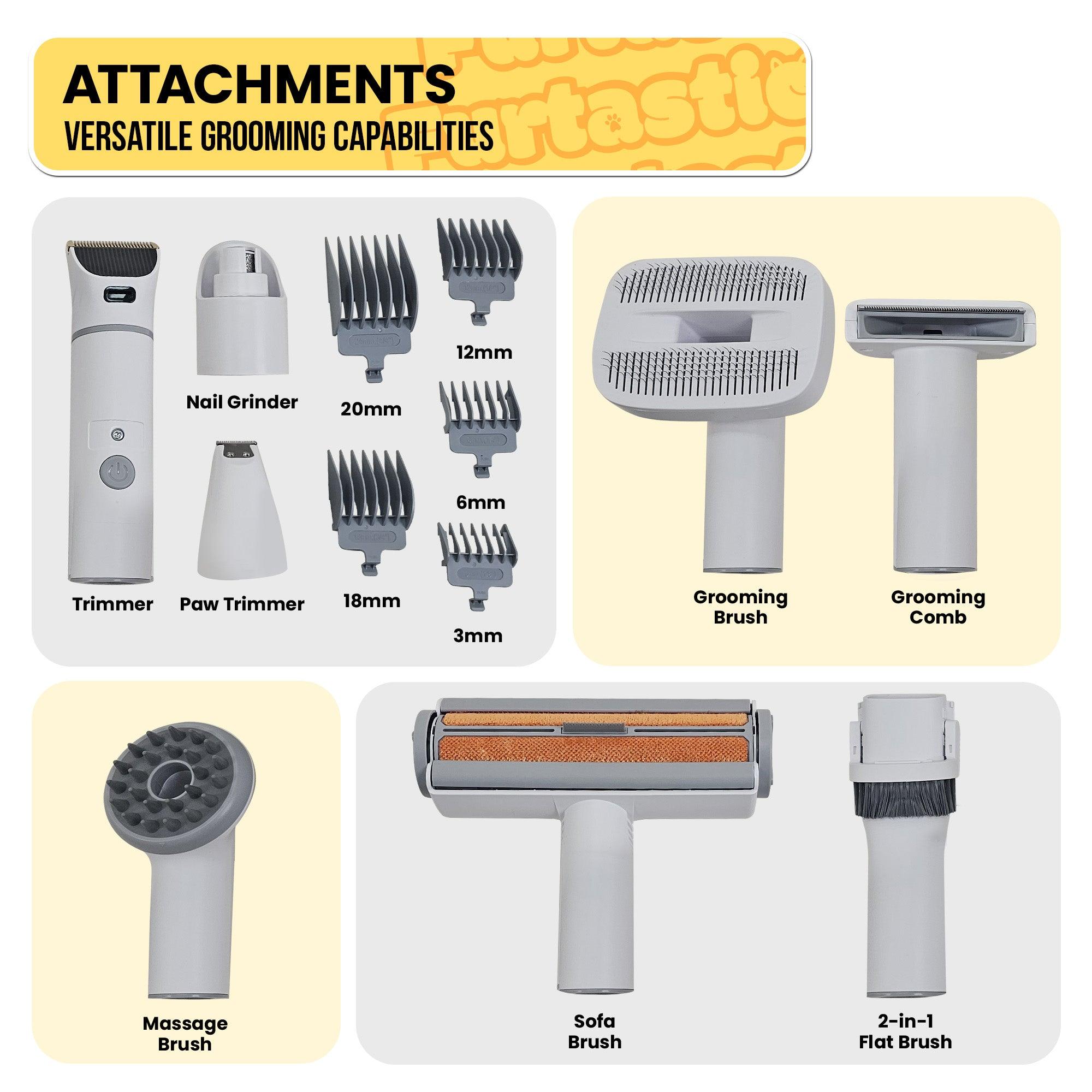 Furtastic 8-in-1 Xl Pet Grooming Kit Vacuum Cleaner - Harrogates