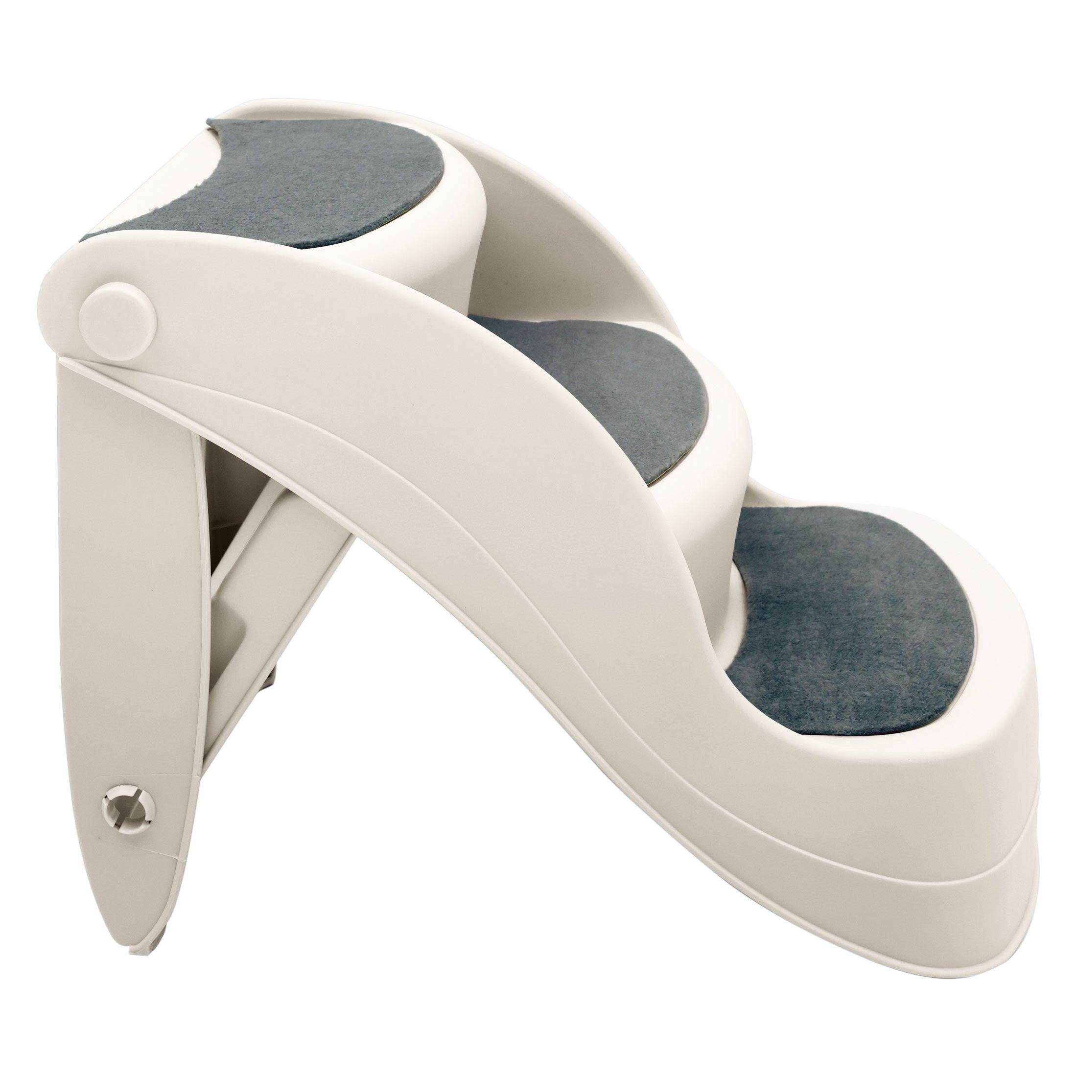 Furtastic 38cm Foldable Pet Stairs Ramp - White - Harrogates