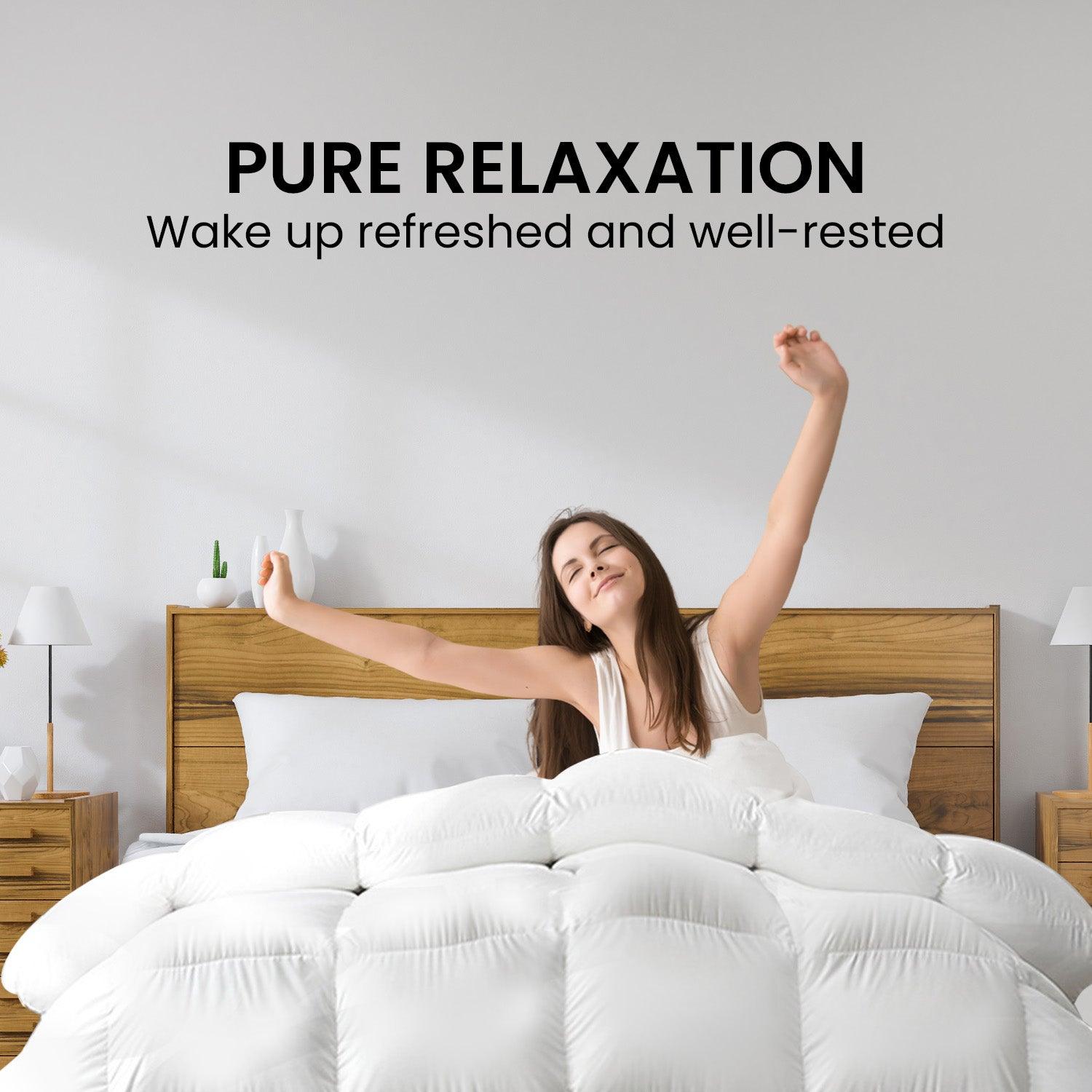 Laura Hill 500GSM Duck Down Feather Quilt Comforter Doona - Queen - Harrogates