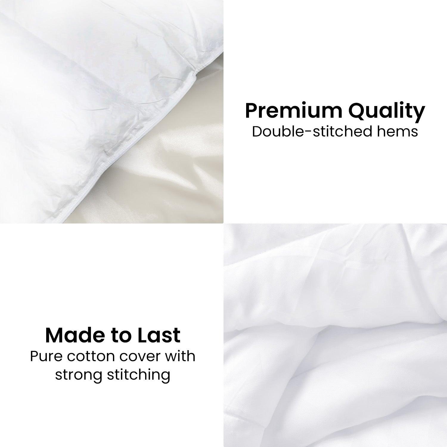 Laura Hill 500GSM Duck Down Feather Quilt Comforter Doona - Queen - Harrogates