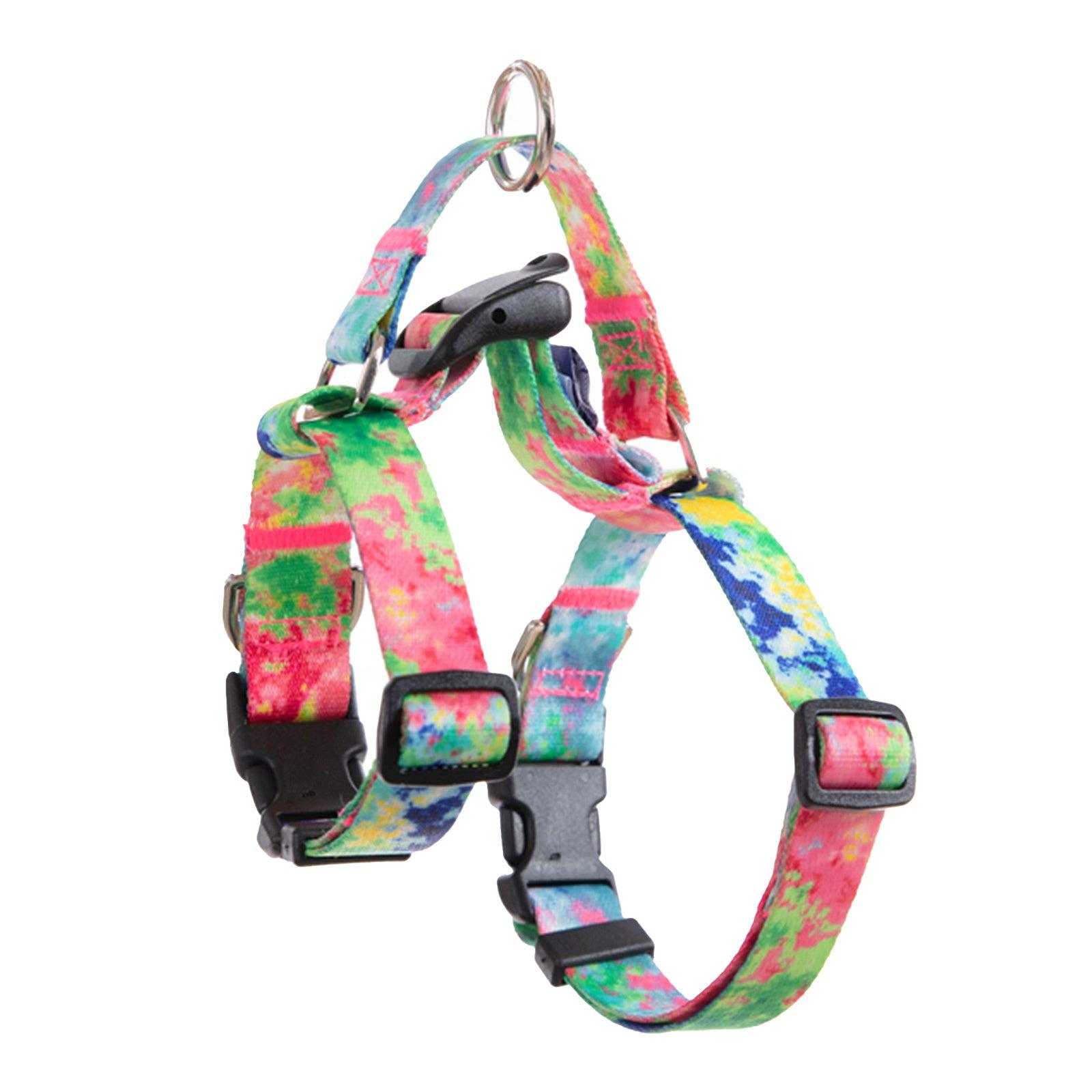 Dog Double-Lined Straps Harness Adjustable L SWEET GREEN - Harrogates