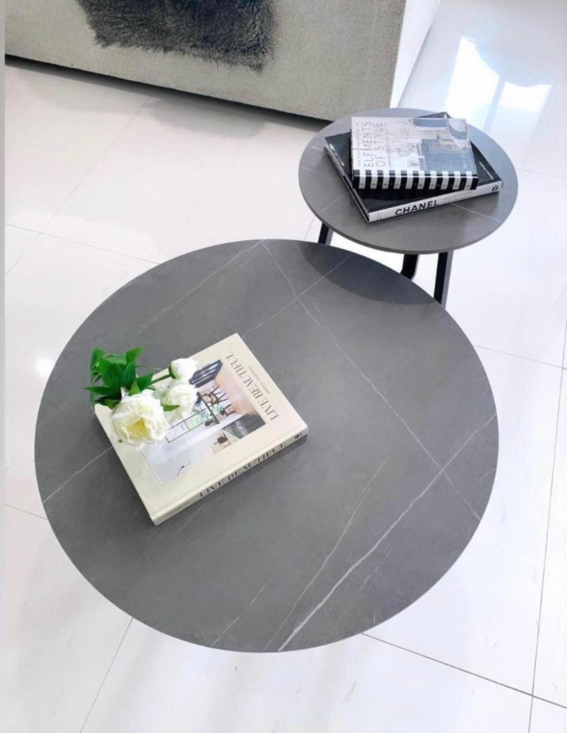 Interior Ave - Broadway Two Tier Coffee Table Set - Stone Grey - Harrogates