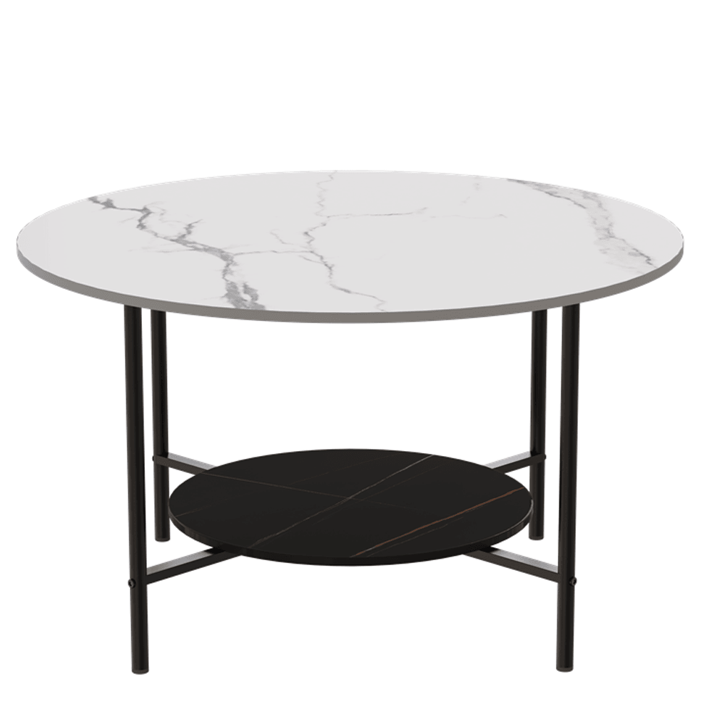 Interior Ave - Duke Round Two Tier Stone Coffee Table - Harrogates