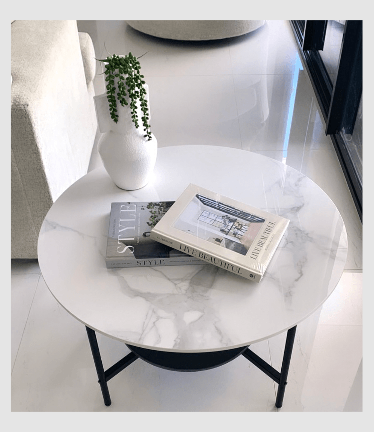 Interior Ave - Duke Round Two Tier Stone Coffee Table - Harrogates