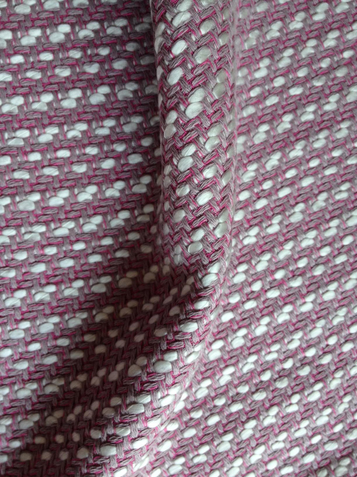 Fern Rose Soft Pink & White 50x50cm Cushion Cover. Made In Europe. - Harrogates