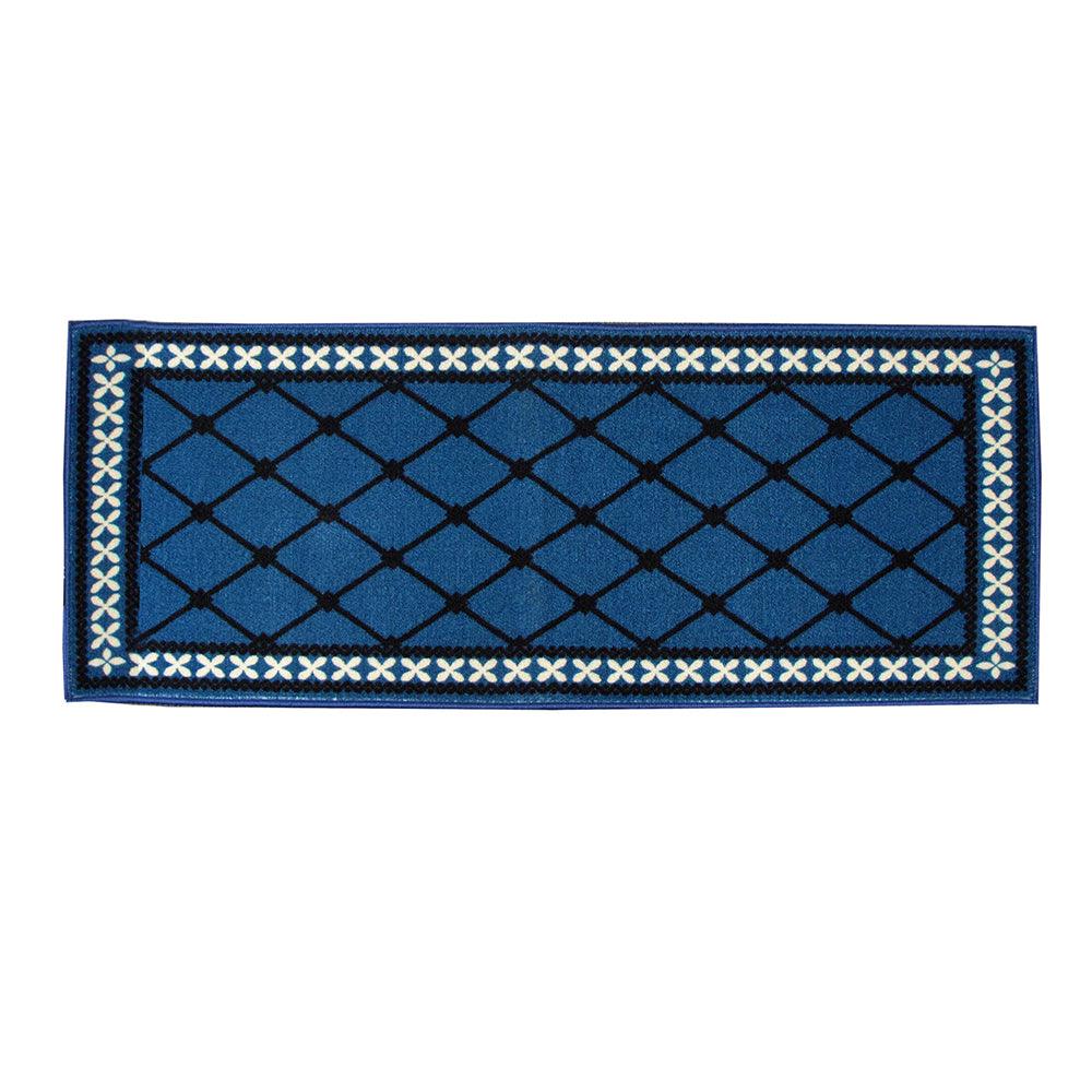 Mason Non Slip Bath Runner 50 x 120cm Blue - Harrogates