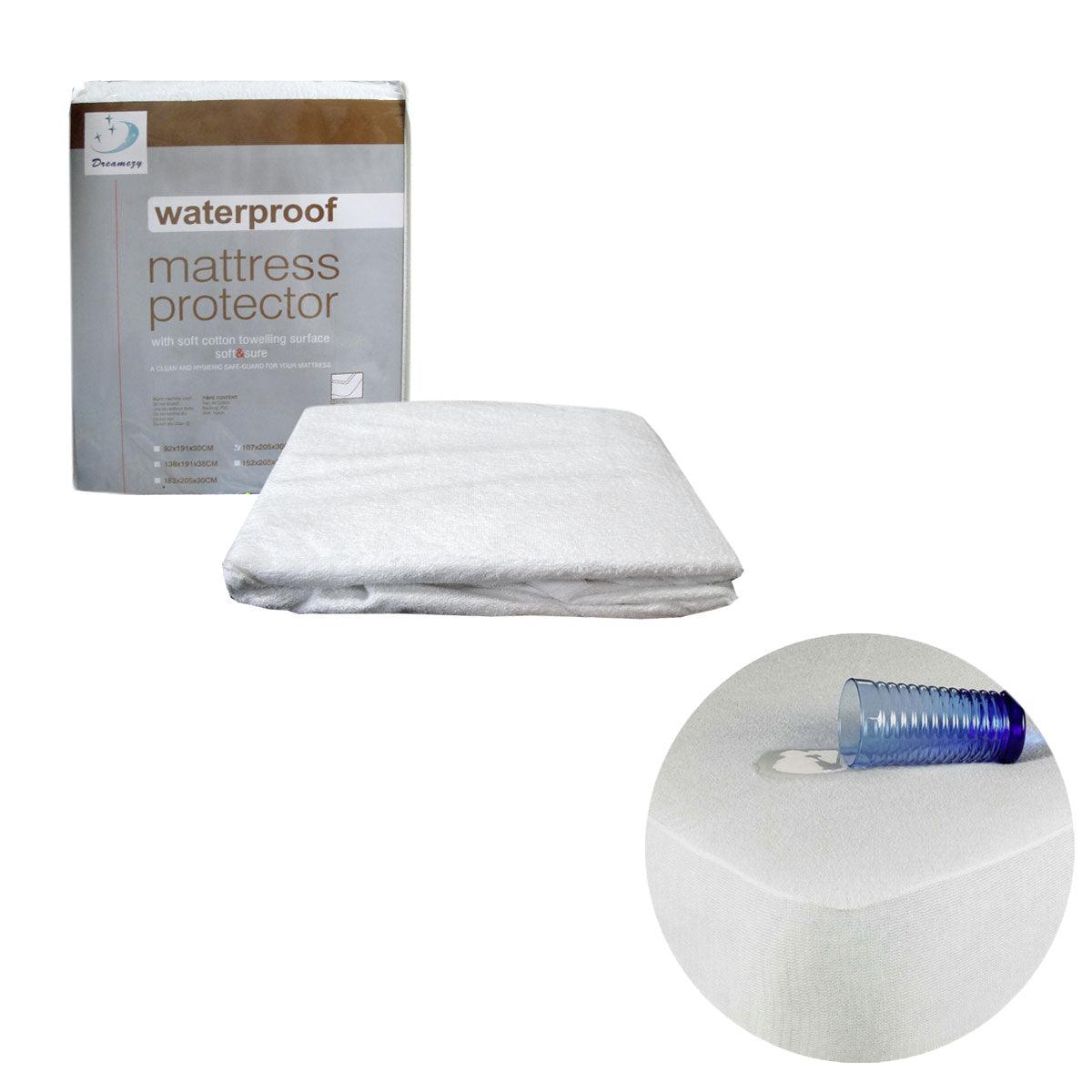 Fully Fitted Terry Waterproof Mattress Protector 30cm Wall - Harrogates