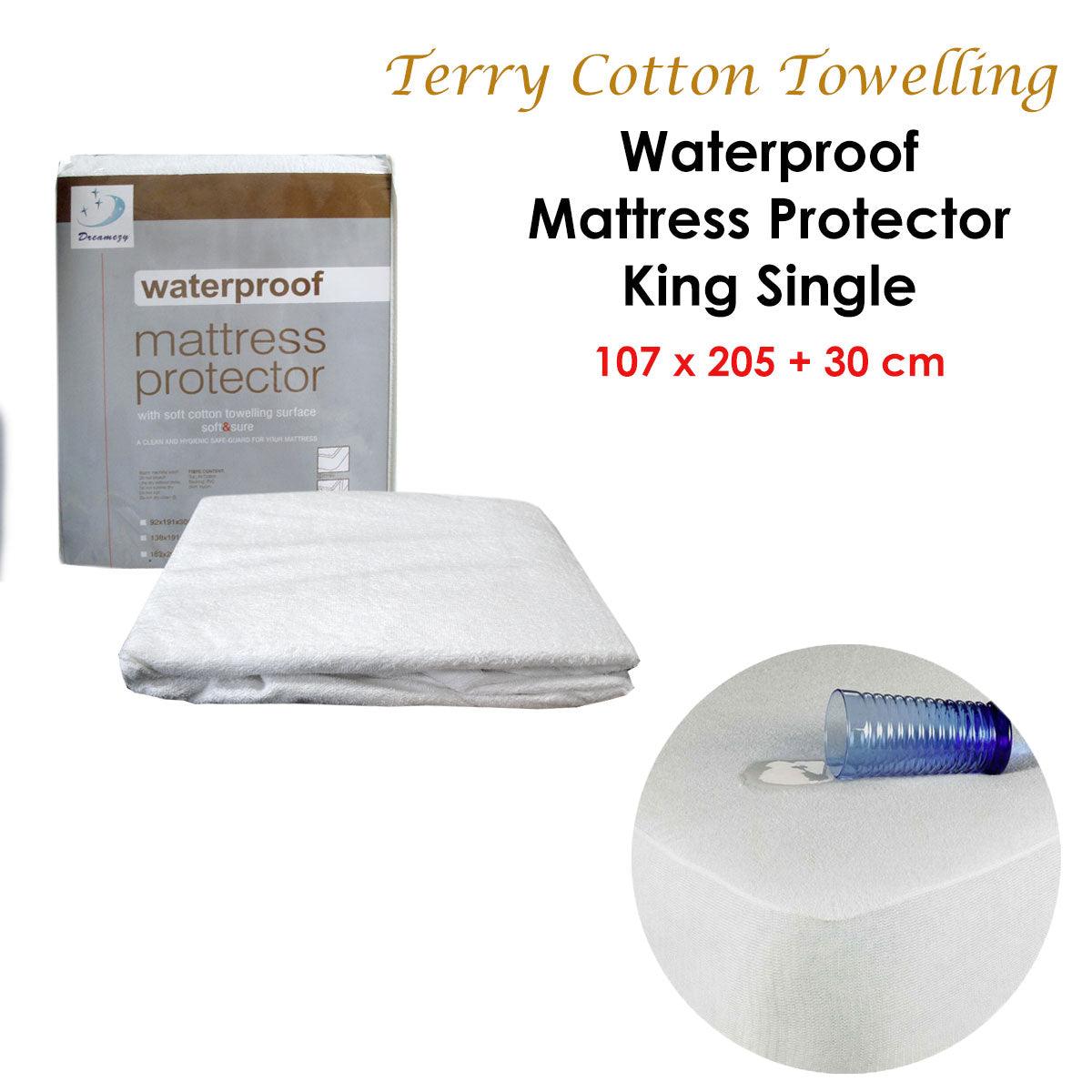 Fully Fitted Terry Waterproof Mattress Protector 30cm Wall - Harrogates