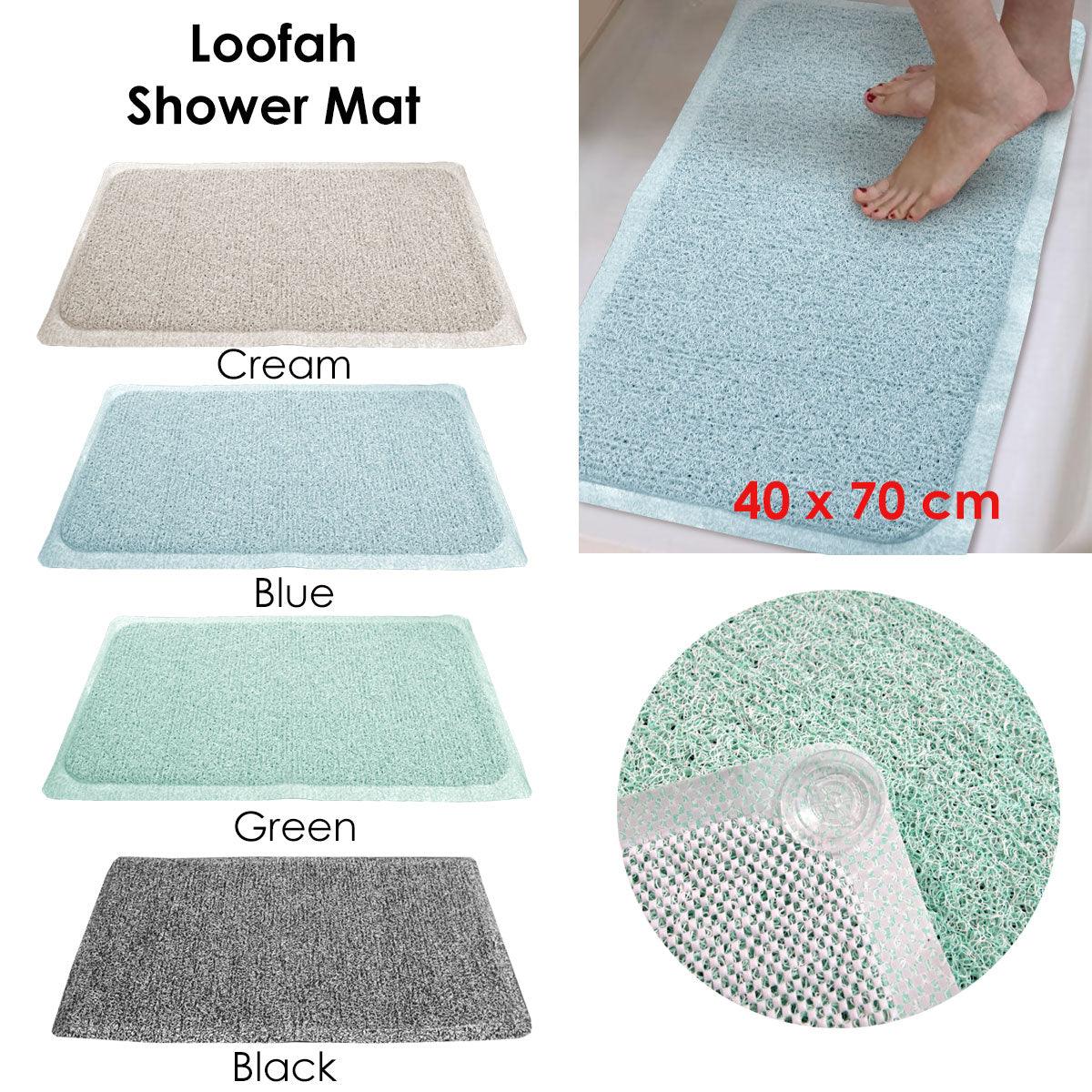 Loofah Shower Mat Blue - Harrogates
