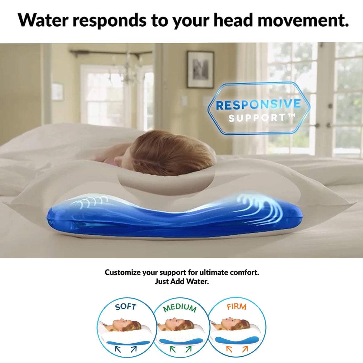 Mediflow Luxurious Memory Foam Water Pillow 46 x 66 cm - Harrogates
