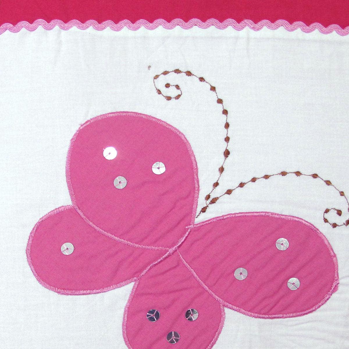Bindi Butterfly Embroidered Quilt Cover Set Single - Harrogates