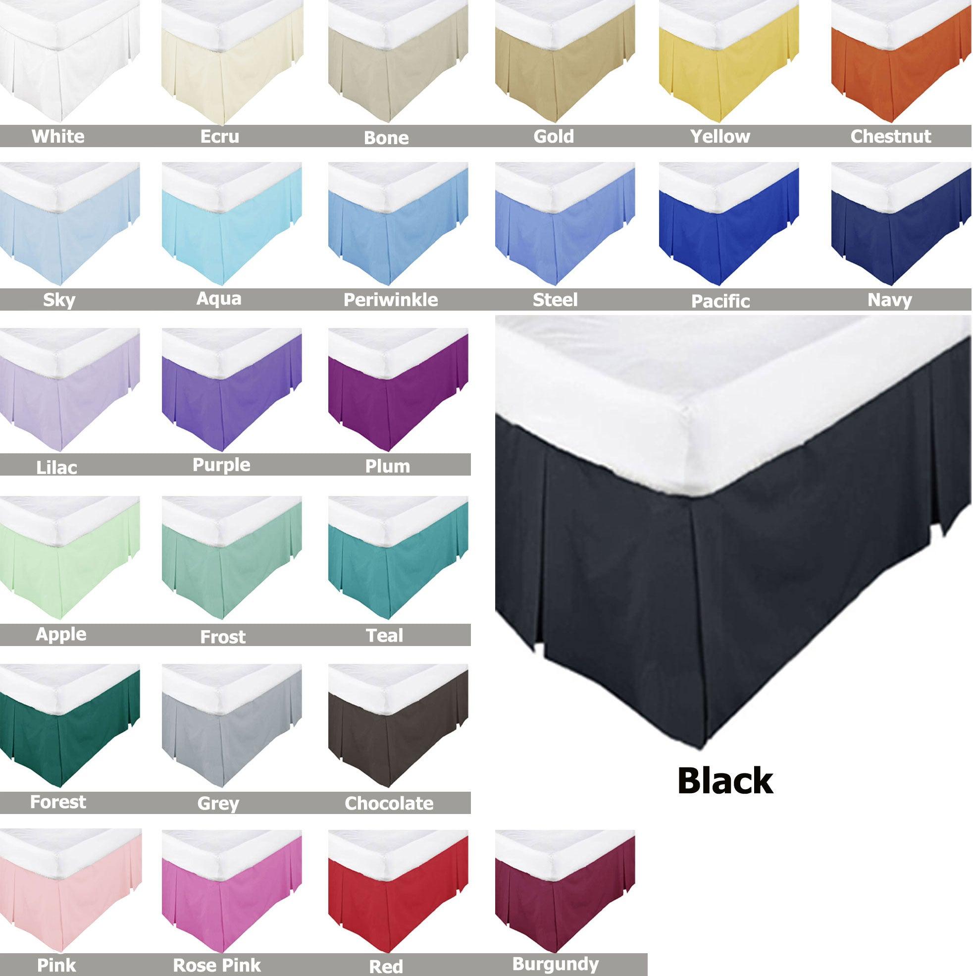 ASSUN Box Pleated Valance Ecru KING SINGLE - Harrogates