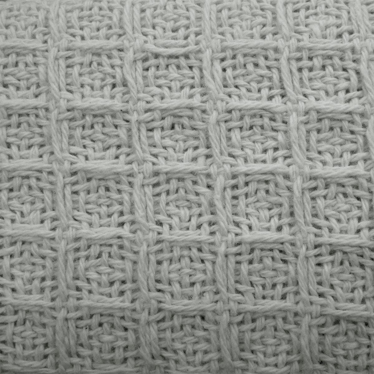 Cotton Waffle Blanket Silver Queen - Harrogates