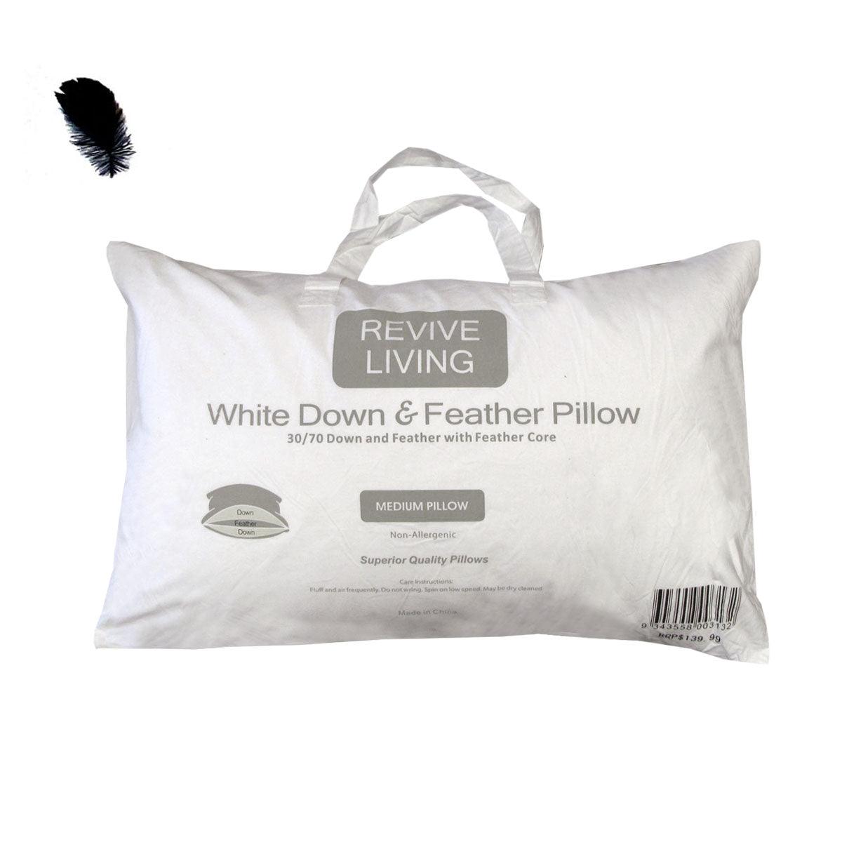 70% Feather 30% Down Superior Medium Standard Pillow 48 x 73 cm - Harrogates