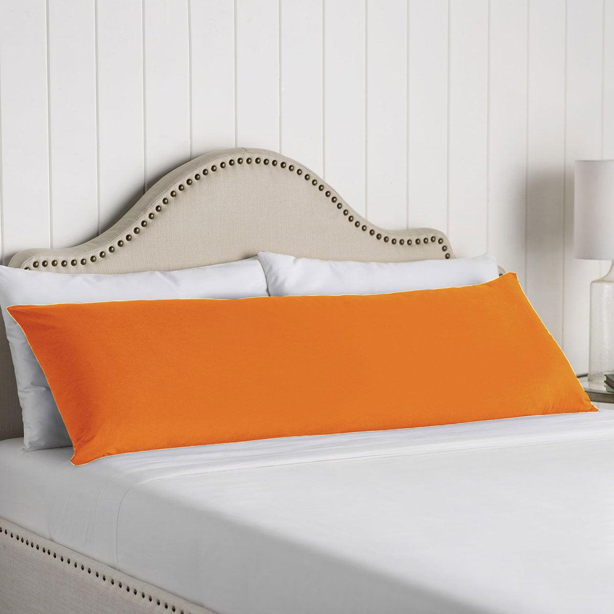 Artex 100% Cotton Body Pillowcase Orange - Harrogates