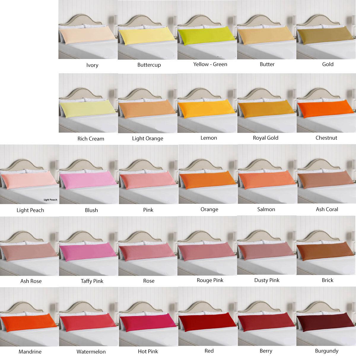 Artex 100% Cotton Body Pillowcase Rose - Harrogates