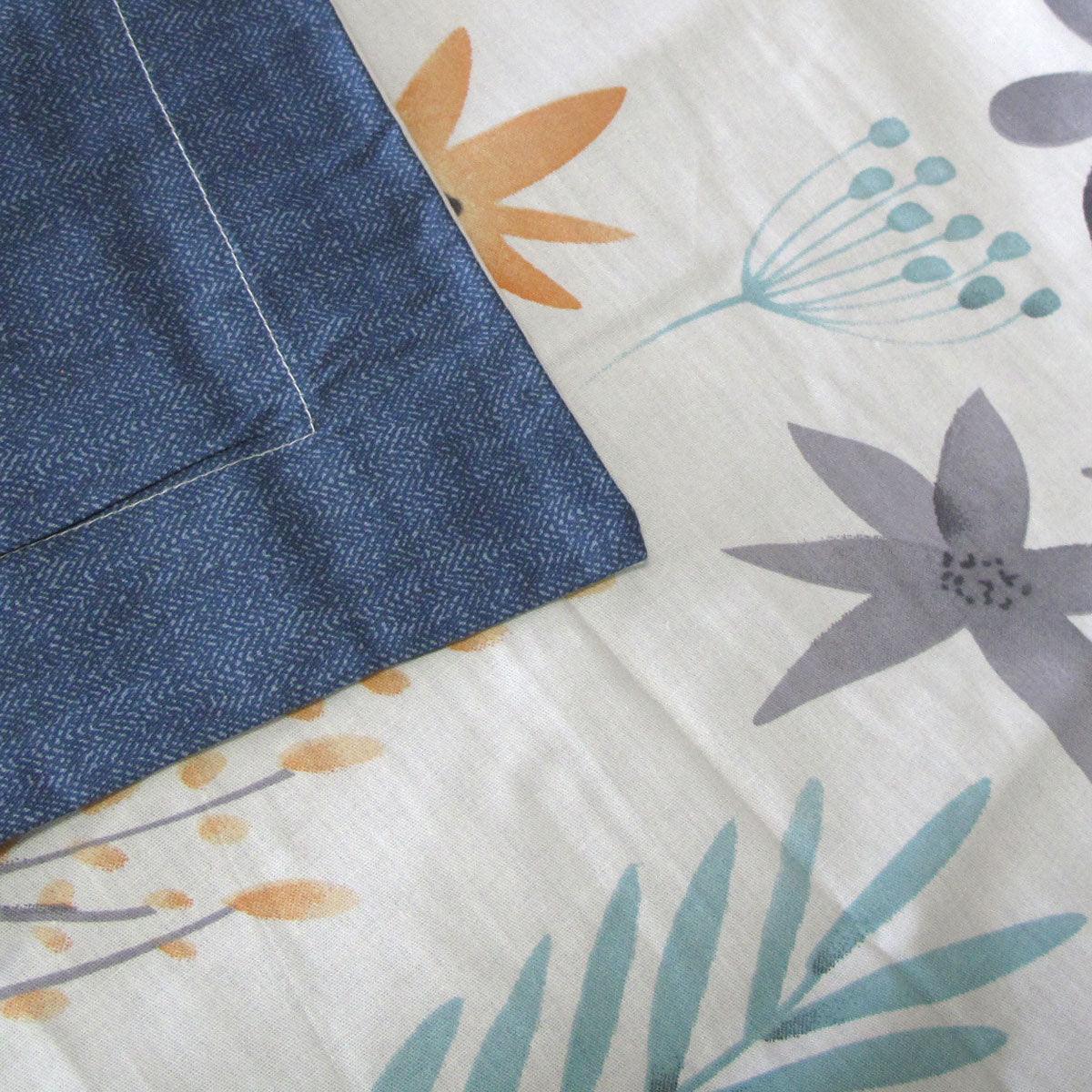 300TC Adriana Reversible Cotton Quilt Cover Set Queen - Harrogates