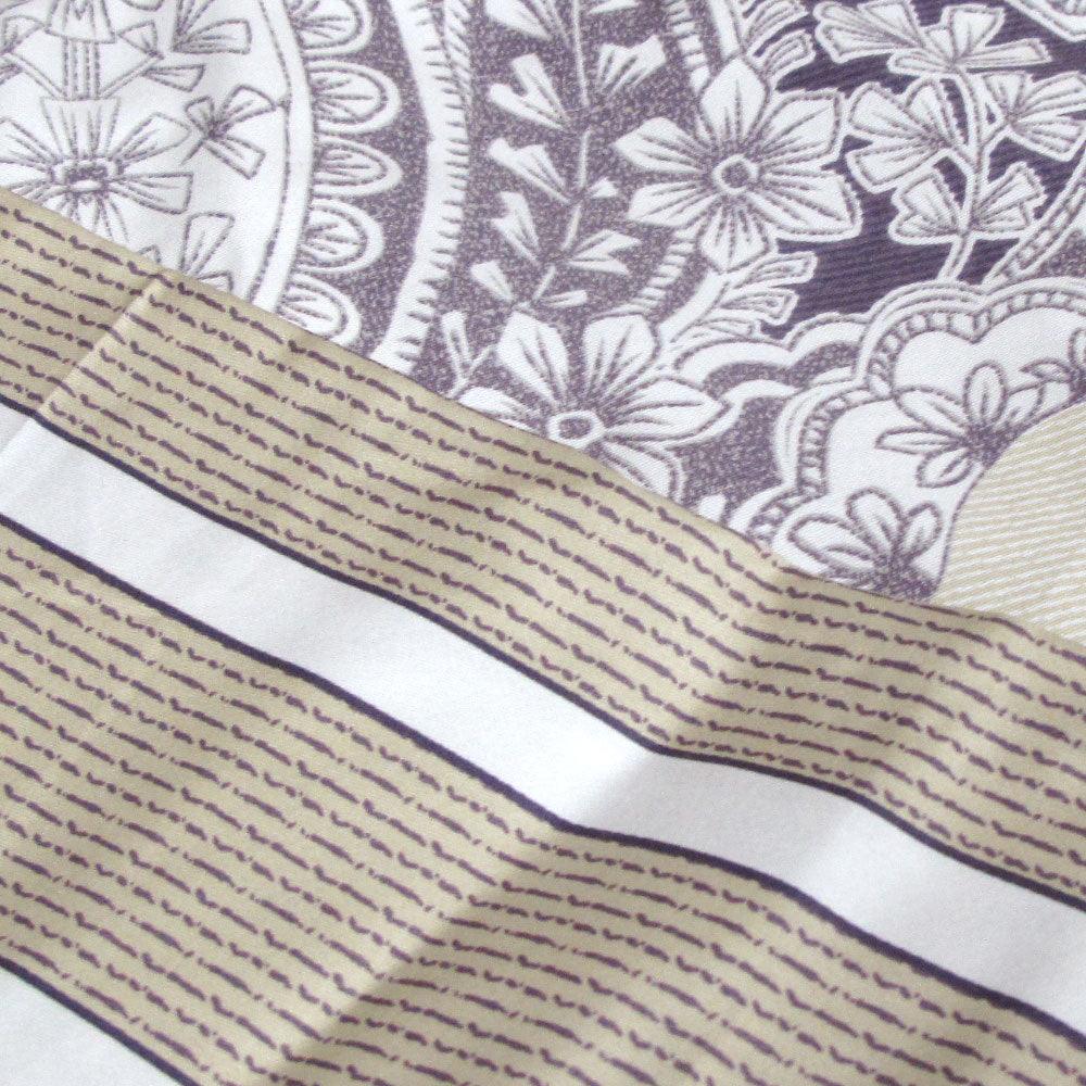 250TC Cotton Reversible Quilt Cover Set Elizabeth Queen - Harrogates