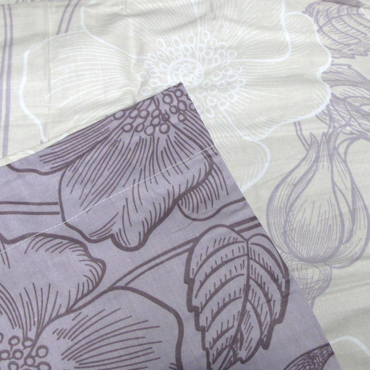 250TC Gilmore Cotton Reversible Quilt Cover Set Queen - Harrogates