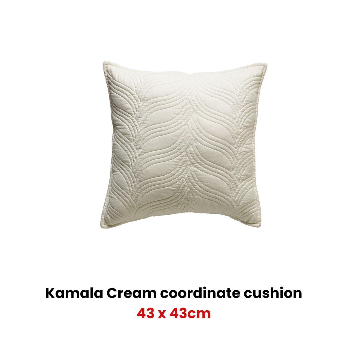 Bianca Kamala Cream Coordinate Square Filled Cushion - Harrogates