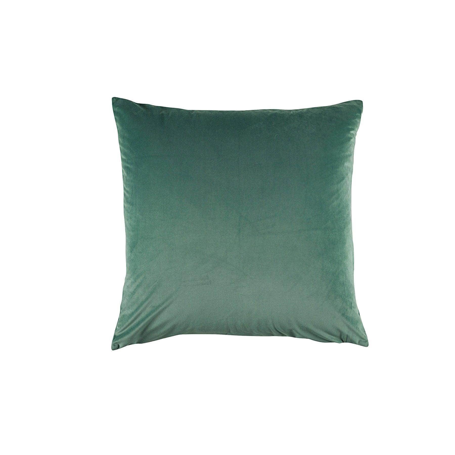 Bianca Vivid Coordinate Velvet Sage Square Cushion 43 x 43 cm - Harrogates