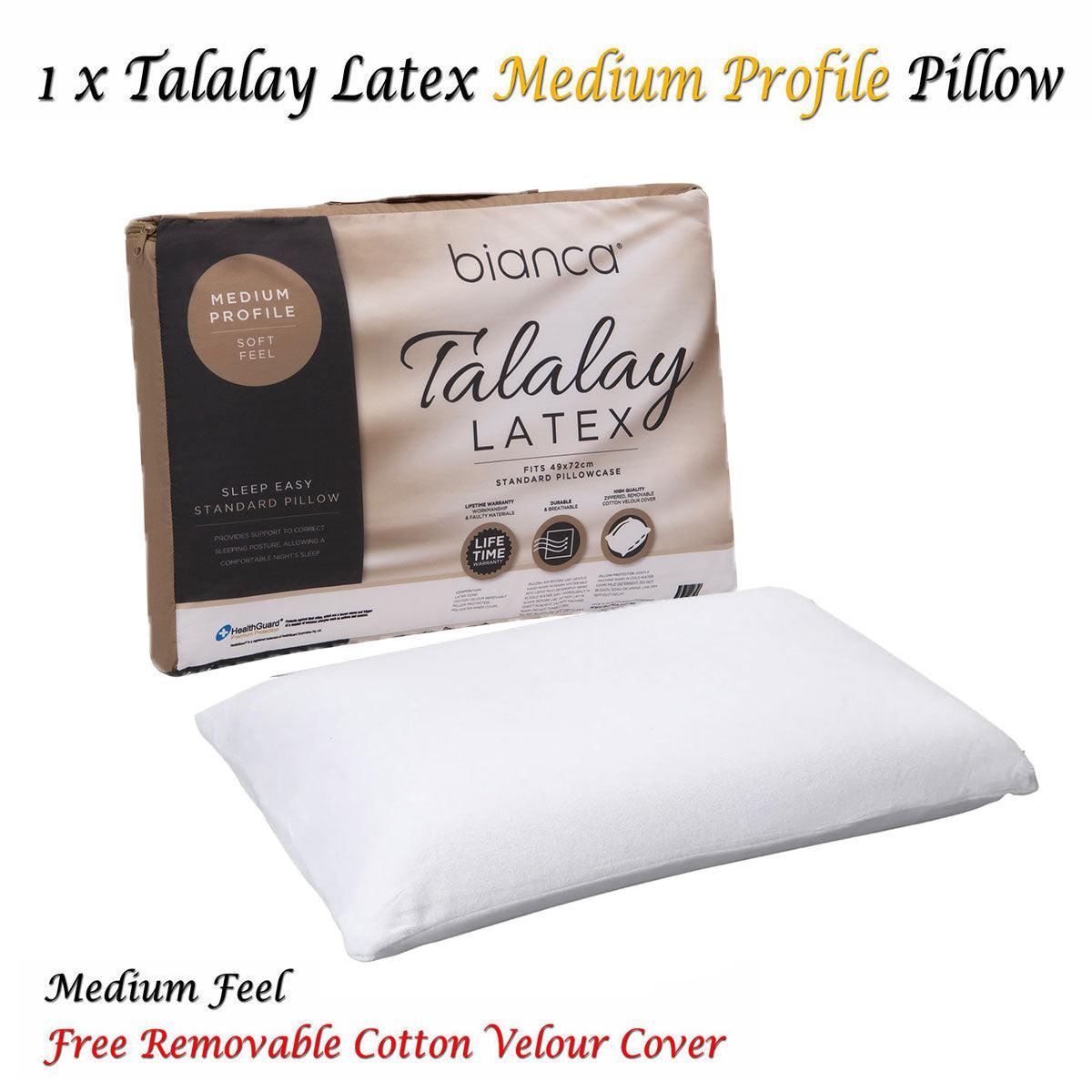 Bianca Talalay Latex Medium Profile Pillow - Harrogates
