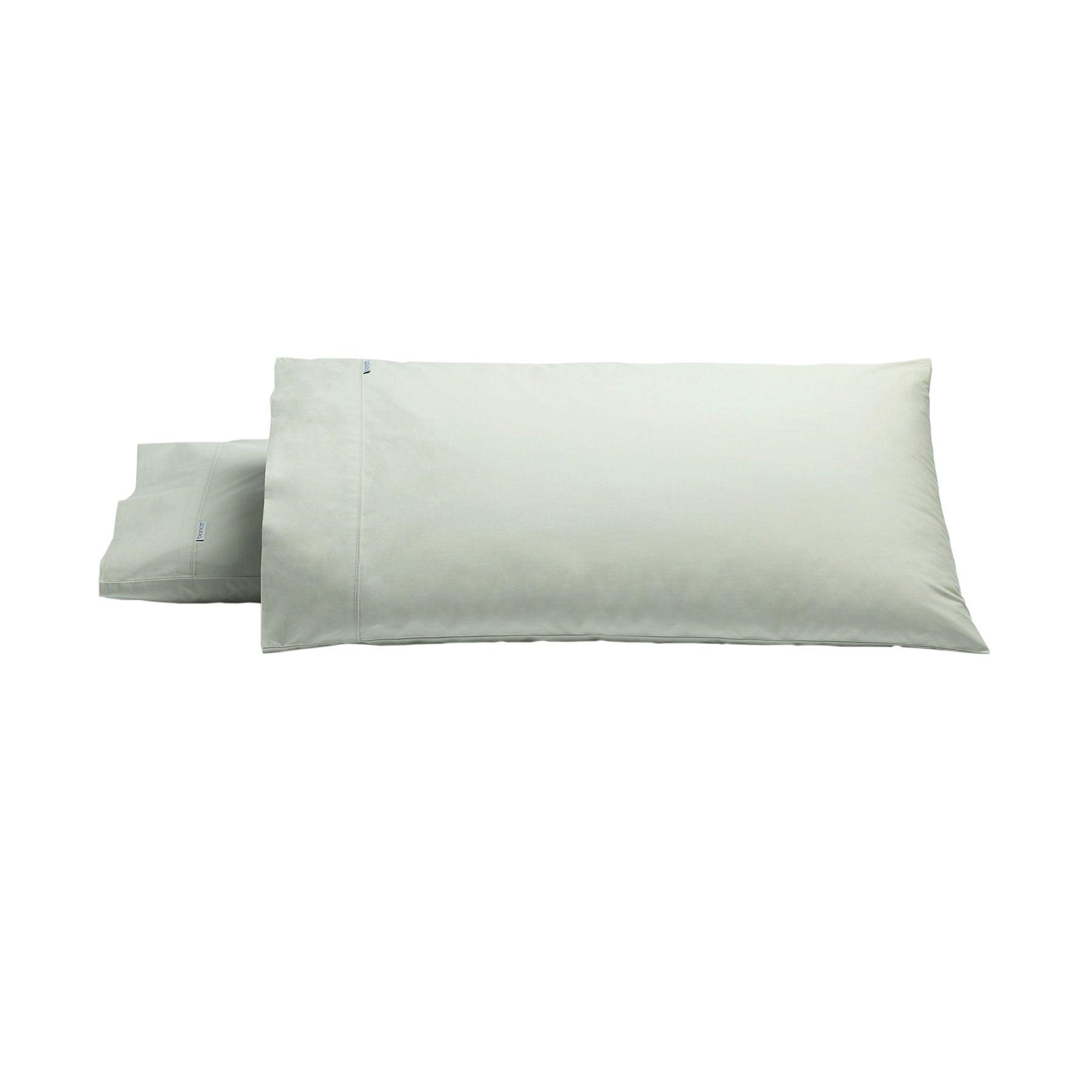Bianca Pair of Heston Cotton Percale King Pillowcases Silver - Harrogates