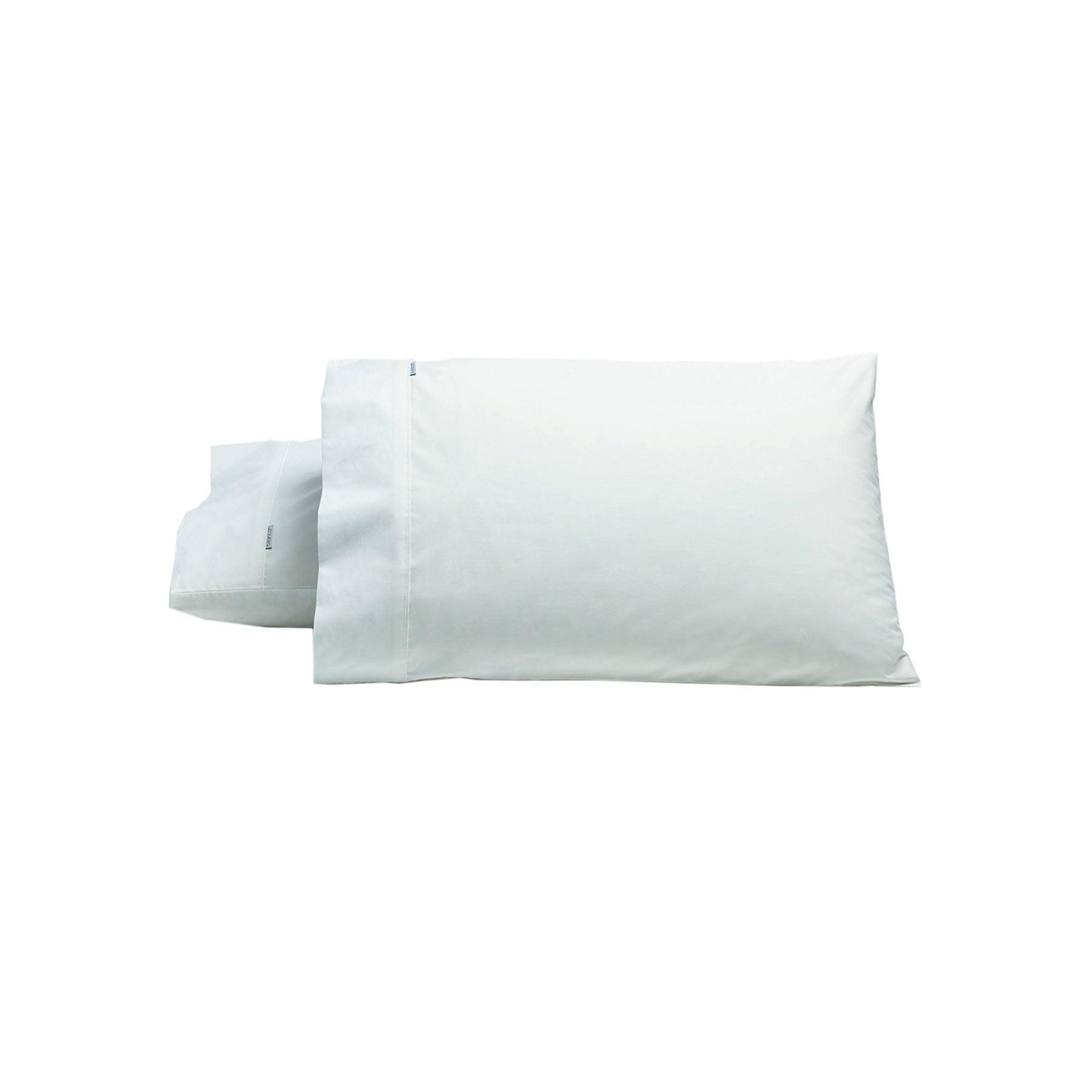 Bianca Pair of Heston Cotton Percale Standard Pillowcases White - Harrogates