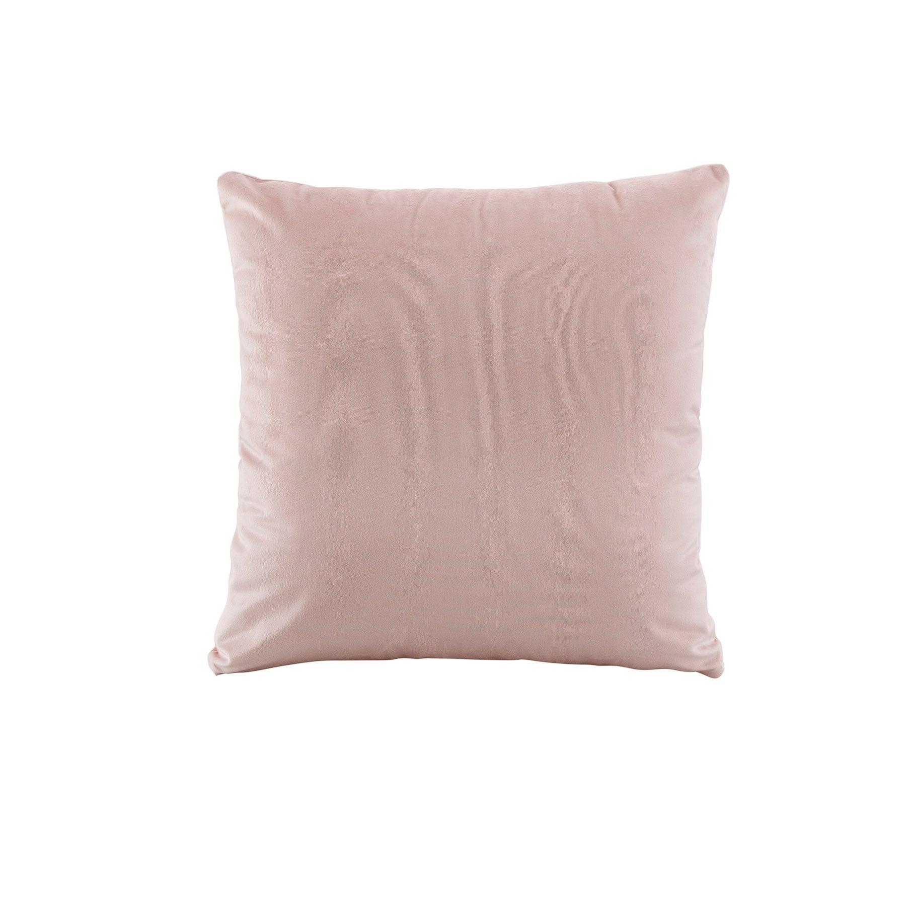 Bianca Vivid Coordinate Velvet Blush Square Cushion 43 x 43 cm - Harrogates