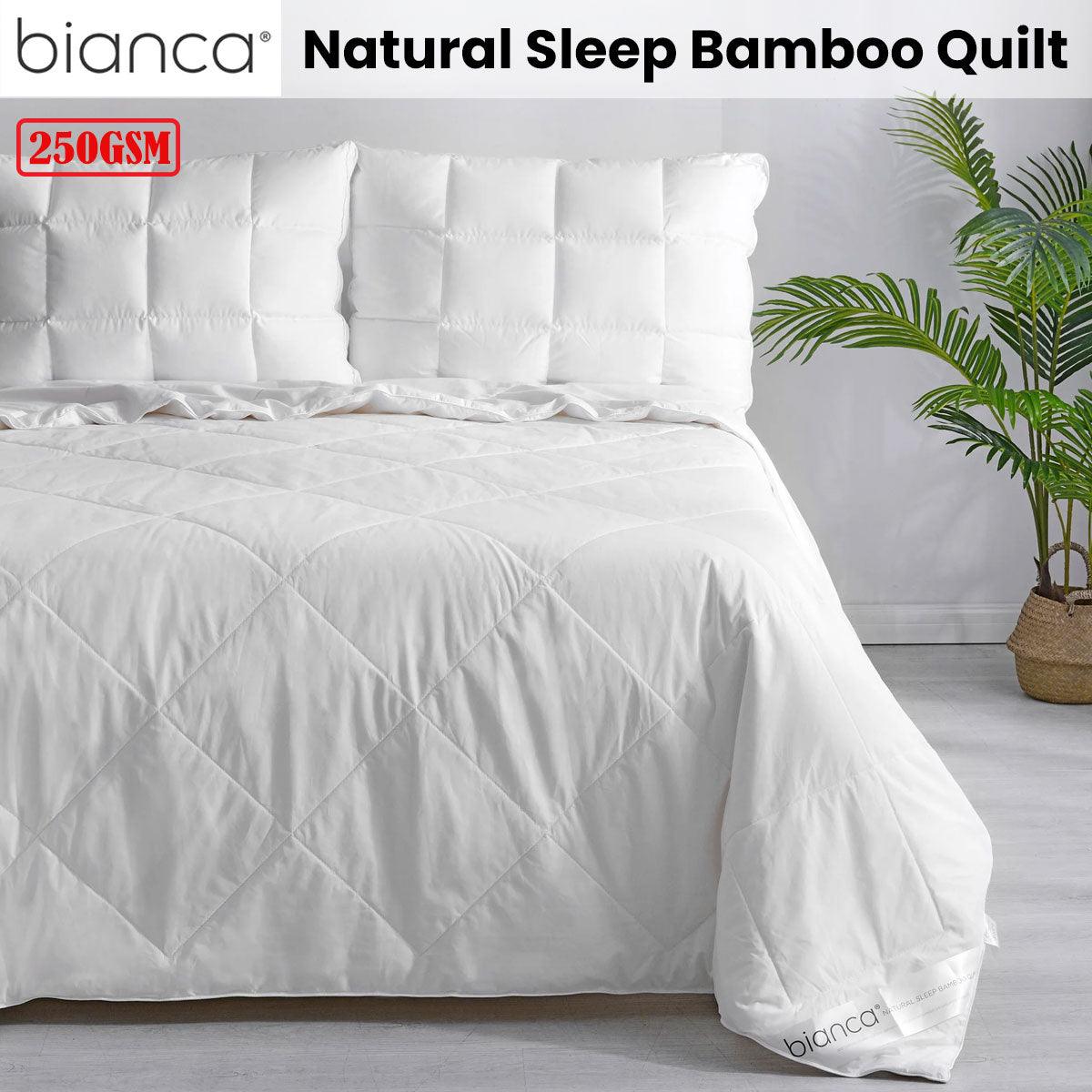 Bianca 250GSM Natural Sleep Bamboo Summer Quilt Single - Harrogates