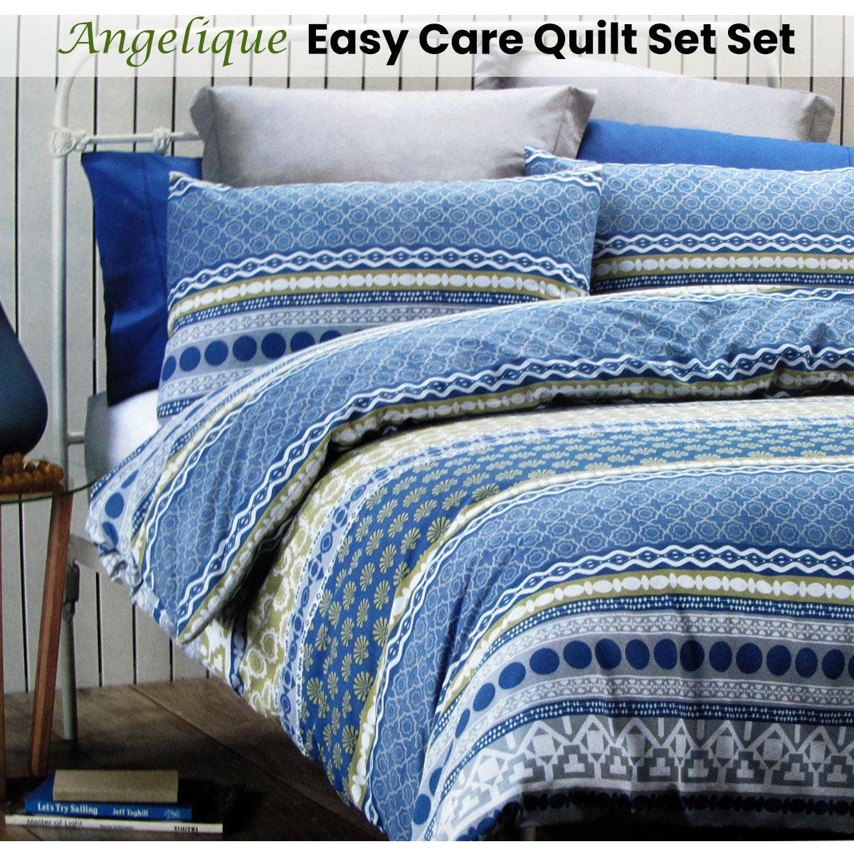 Belmondo Angelique Easy Care Quilt Cover Set Queen - Harrogates