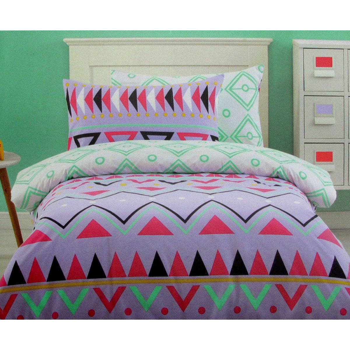250TC Tribal Dream 100% Cotton Quilt Cover Set Single - Harrogates