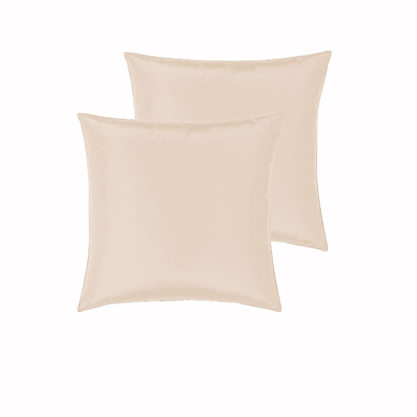 PepperMIll Satin European Pillowcases ( Pair ) APRICOT - Harrogates